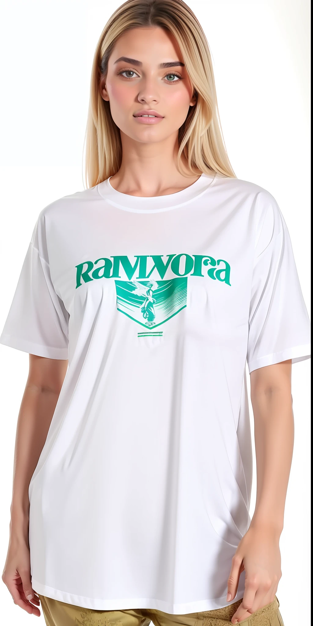 uma mulher linda vestindo uma camisa branca, camisa rasgada, lavagem neon branco, Roupa branca rasgada, com corte rasgado t - camisa, artista vestindo limpo, camiseta molhada, Roupas rasgadas, T-shirt branca, camiseta branca