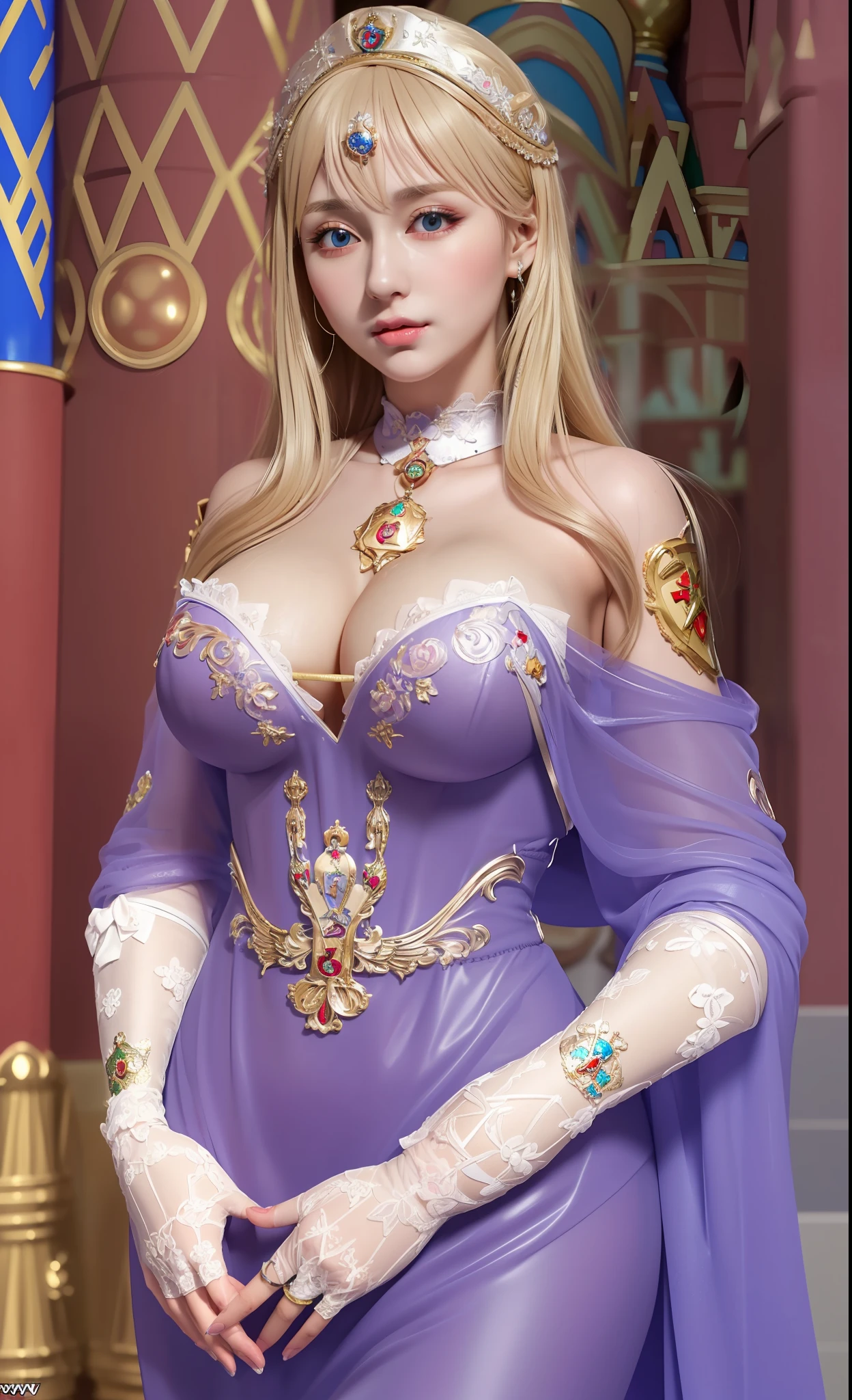 masterpiece, best quality, extremely detailed 8k, ultra hd, ultra-detailed, highly detailed, highly realistic, ultra-realistic, hyperrealistic, hyperrealism, (1woman:1.5), (solo:1.5), (beautiful Russian woman:1.7), (beautiful JAV Idol woman:1.7), anatomically correct, (detailed realistic skin), (realistic big breasts), slender abs, (closed mouth:1.35), nsfw,