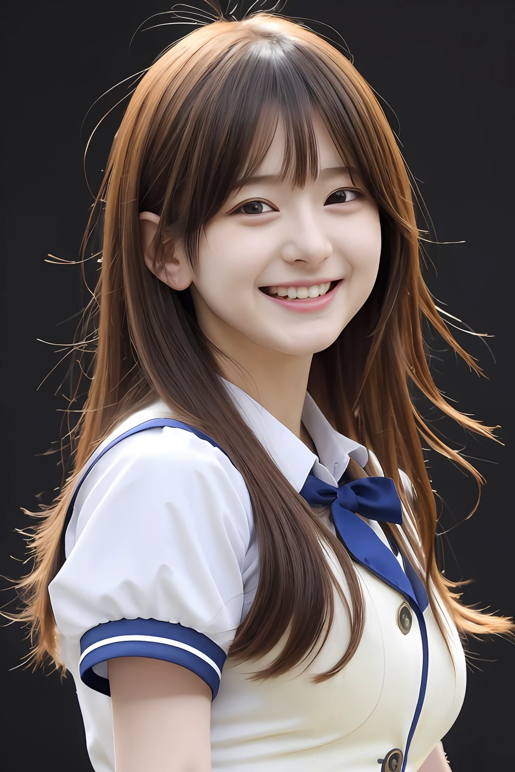 (8k, ultra high res, best quality, masterpiece:1.2),1girl in, Japan gravure models, Mideum straight-haired, Bangs, (pale skin:1.1),Cute Beautiful Girl,Large breasts, Naive and serious innocent girl,
break
grin, Pleasant feelings, happy feeling,
Dynamic Angle, Dynamic Pose, (fun posing:1.1),
(Innocent school idol_Singer's costume:1.3), On stage
break,
masutepiece, Best Quality, 8K, Detailed, Detailed face, Skin and hair, Hi-Res, Perfect Anatomy, Physically-based rendering, Photorealistic, symmetric clear eyes, Well-groomed face、乃木坂アイドル、韓国アイドル、女優、(20yr old:1.3)、glamor、hposing Gravure Idol、Adult actress、ren、Beautie、full body Esbian