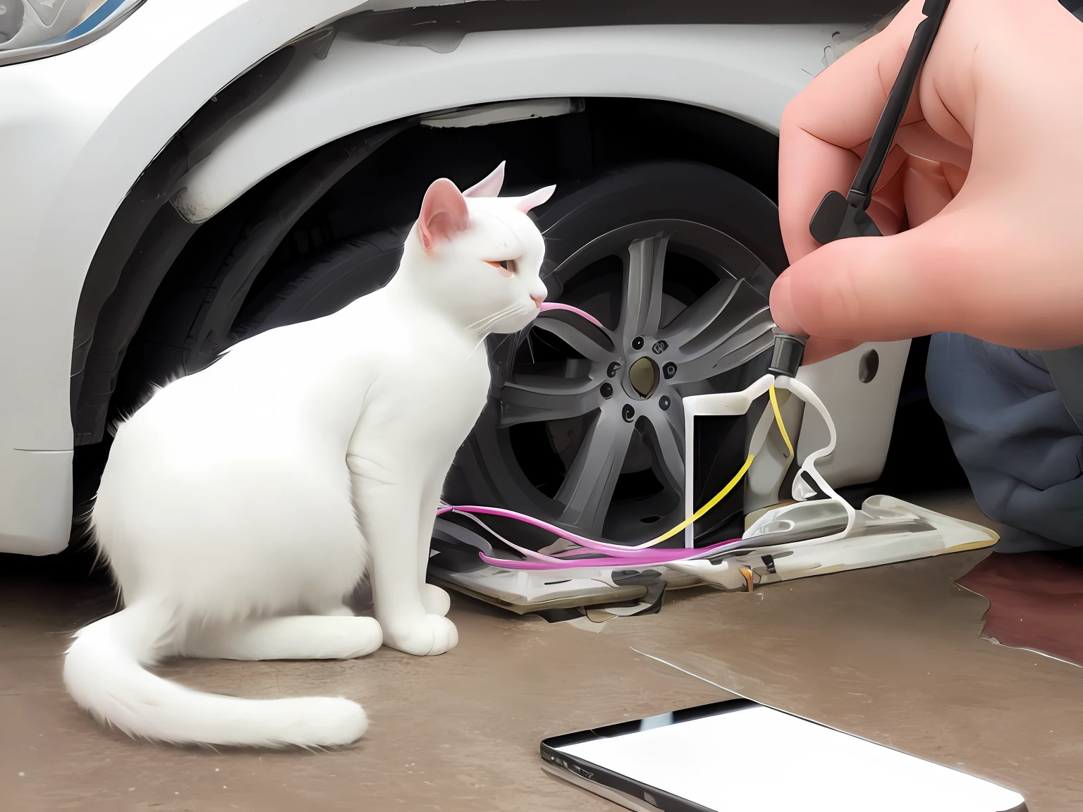 White cat mobile repair