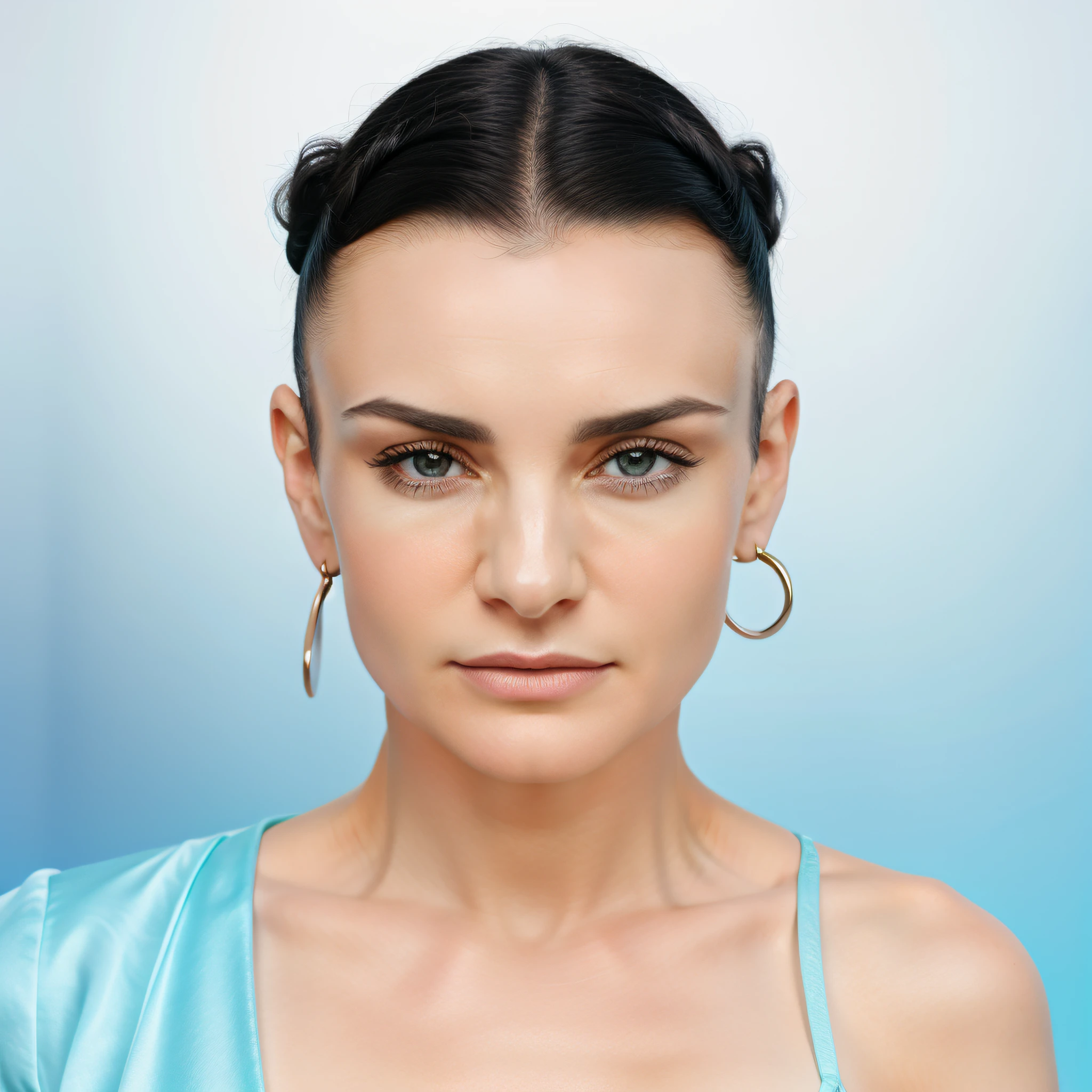 Sinéad O'Connor，Gradient background