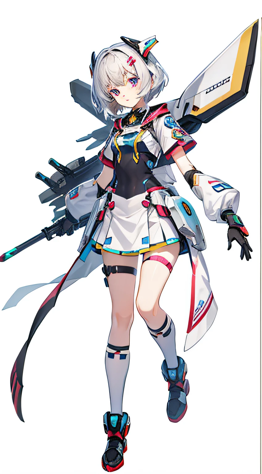 The costume style was changed to a mecha style girl