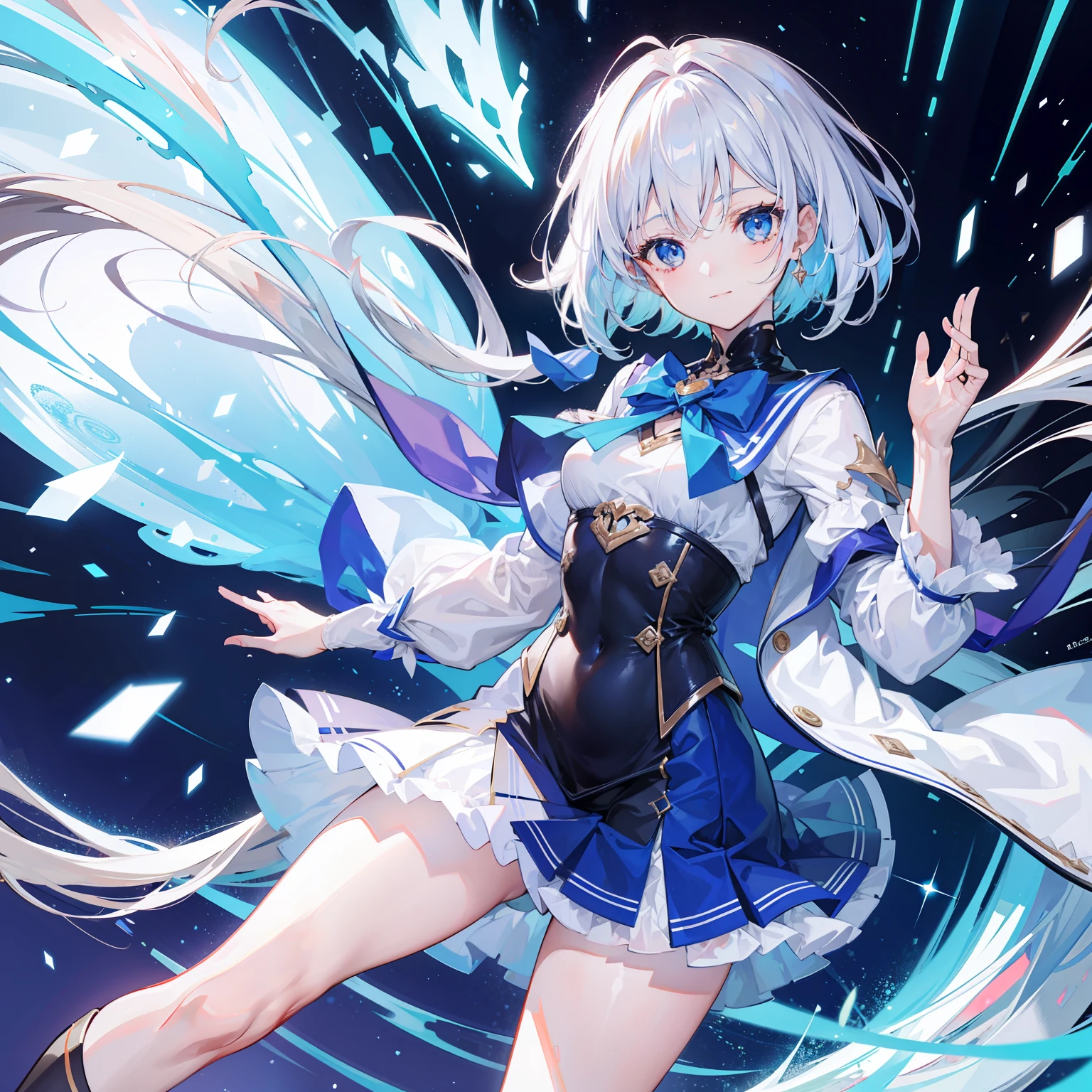 best qualtiy, tmasterpiece, 1girll, beauitful face, (photograph realistic:1.3), edge lit, (highdetailskin:1.2), 8K Ultra HD, high high quality, A high resolution, 4K, 8K, Optimal proportions of four fingers and one thumb, (Cute 1girl), mediuml breasts, short skirt,(Grimacing:2.233),(Clear and beautiful eyes:1.57),Small nose