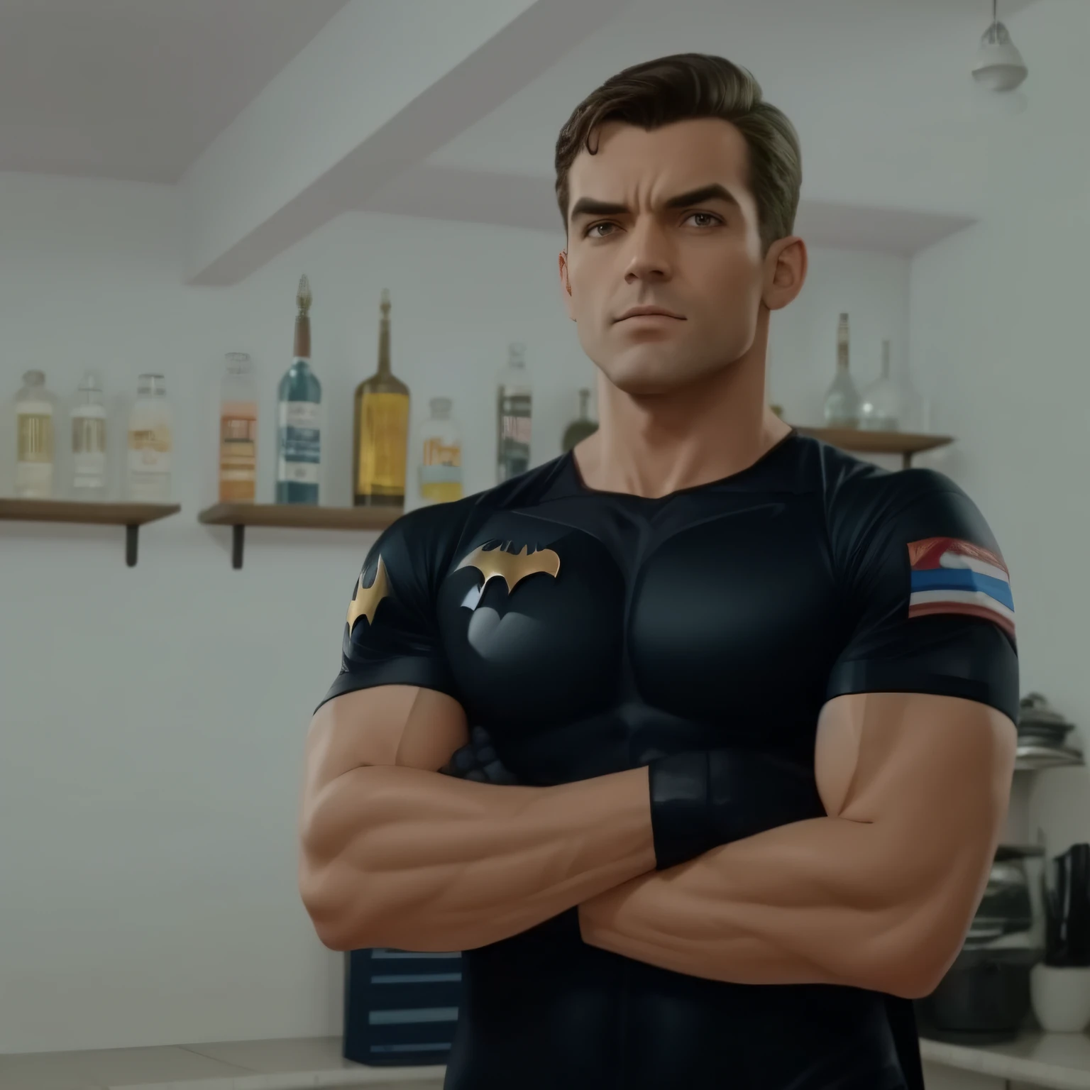homem vestido de batman