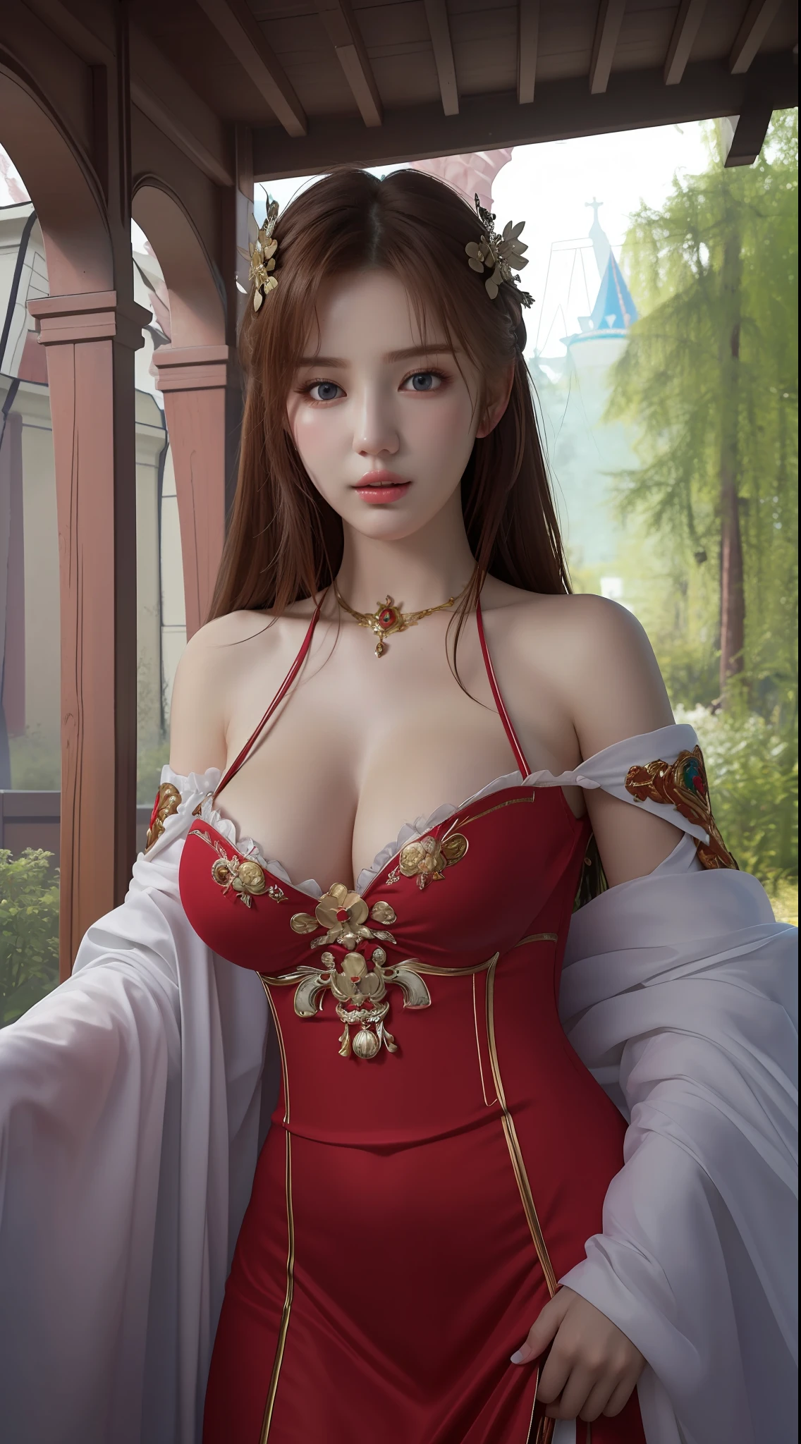 masterpiece, best quality, extremely detailed 8k, ultra hd, ultra-detailed, highly detailed, highly realistic, ultra-realistic, hyperrealistic, hyperrealism, (1girl:1.5), (solo:1.5), (beautiful Suzy:1.7), (beautiful cute Russian:1.7), anatomically correct, (detailed realistic skin texture), (realistic big breasts), slender abs, (closed mouth:1.25), nsfw, dynamic pose,