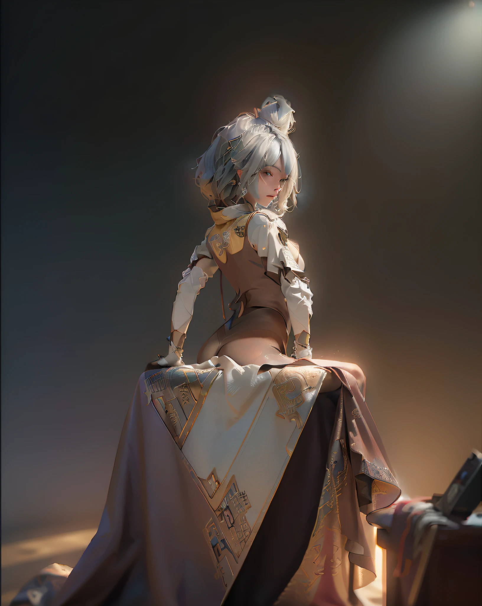 (Best Quality), ((Masterpiece), (Detail: 1.4), 3D, A Beautiful Cyberpunk Woman, HDR (High Dynamic Range), Ray Tracing, NVIDIA RTX, Super-Resolution, Unreal 5, Subsurface Scattering, PBR Textures, Post-Processing, Anisotropic Filtering, Depth of Field, Maximum Sharpness and Clarity, Multi-layer Textures, Albedo and Highlight Maps, Surface Shading, Accurate simulation of light-material interactions, perfect proportion, Octane Render, two-color light, large aperture, low ISO, white balance, rule of thirds, 8K RAW, (RAW photo, best quality), (realistic, photo-realistic:1.3), best quality, highly detailed, masterpiece, ultra-detailed, illustration, 1girl, upper_body, dynamic angle, world mastery theater, messy_long_hair,best quality, extremely detailed CG unity 8k wallpaper, ink, amazing, cinematic lighting, lens_flare, dunhuang_ style