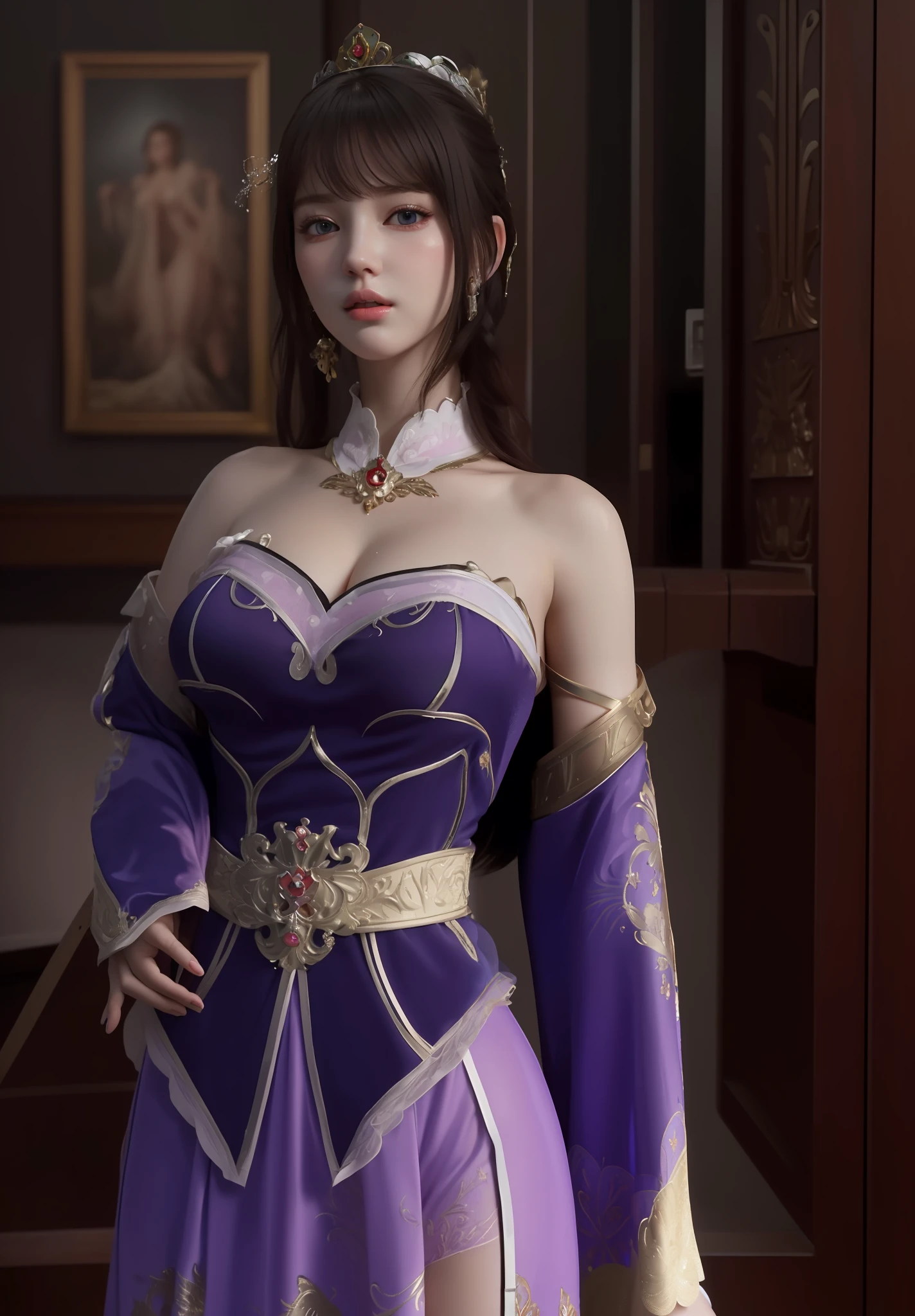 masterpiece, best quality, extremely detailed 8k, ultra hd, ultra-detailed, highly detailed, highly realistic, ultra-realistic, hyperrealistic, hyperrealism, (1girl:1.5), (solo:1.5), (beautiful Suzy:1.7), (beautiful cute Russian:1.7), anatomically correct, (detailed realistic skin texture), (realistic big breasts), slender abs, (closed mouth:1.25), nsfw, dynamic pose,