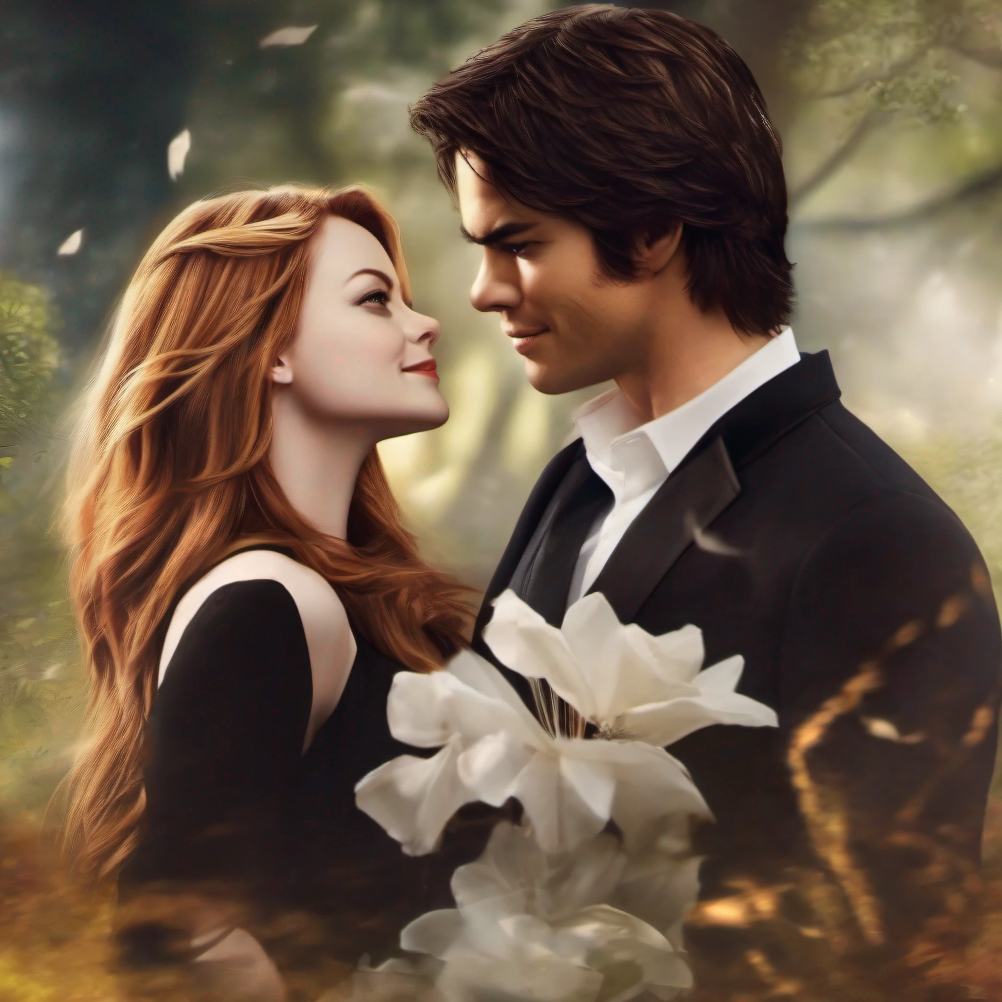 emma stone e damon salvatore apaixonados