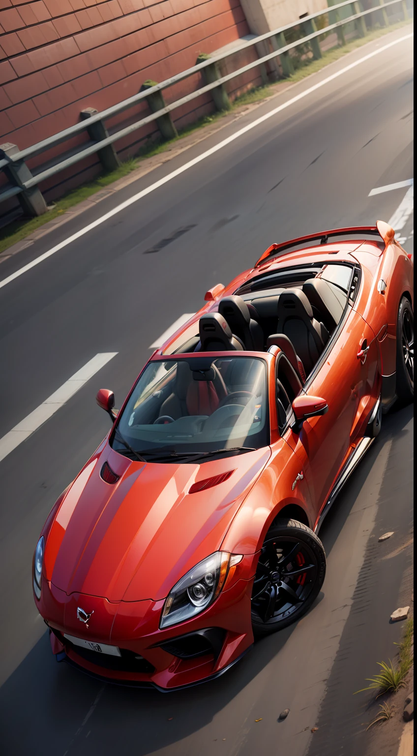 Puma GT, Red convertible, roda aro 18 cromada