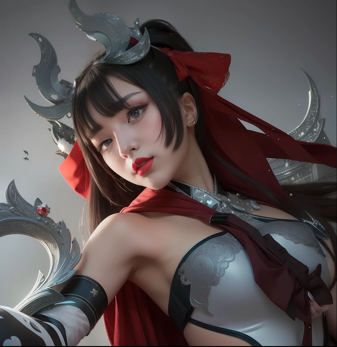 1girl,kagura,red lips
