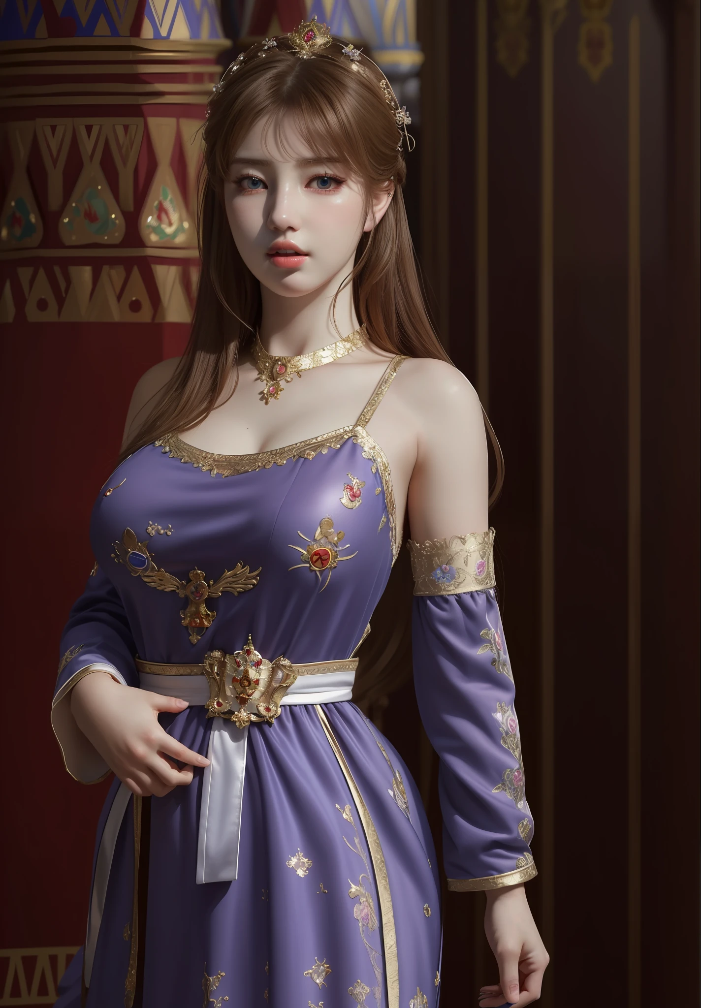 Masterpiece, Best Quality, Extremely Detailed 8k, Ultra HD, Ultra-detailed, Highly Detailed, Ultra High Realistic, Ultra-realistic, Hyperrealistic, Hyperrealism, (1girl:1.5), (Solo:1.5), (Beautiful Suzy:1.7), (Beautiful Cute Russian:1.7), Anatomically Correct, (Detailed Realistic Skin Texture), (Realistic Big Breasts), Slender Abs, (Closed Mouth:1.25), Nsfw, Dynamic Pose, Ultra High Detailed Fingers,