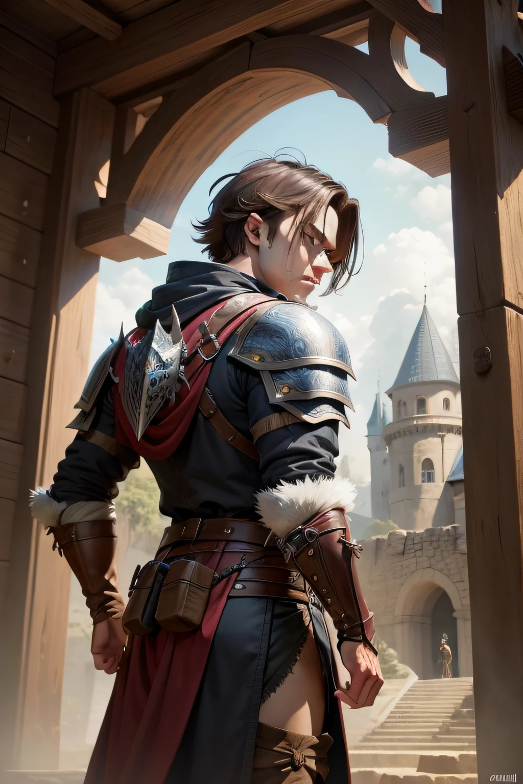 create a medieval monster hunter named Carl