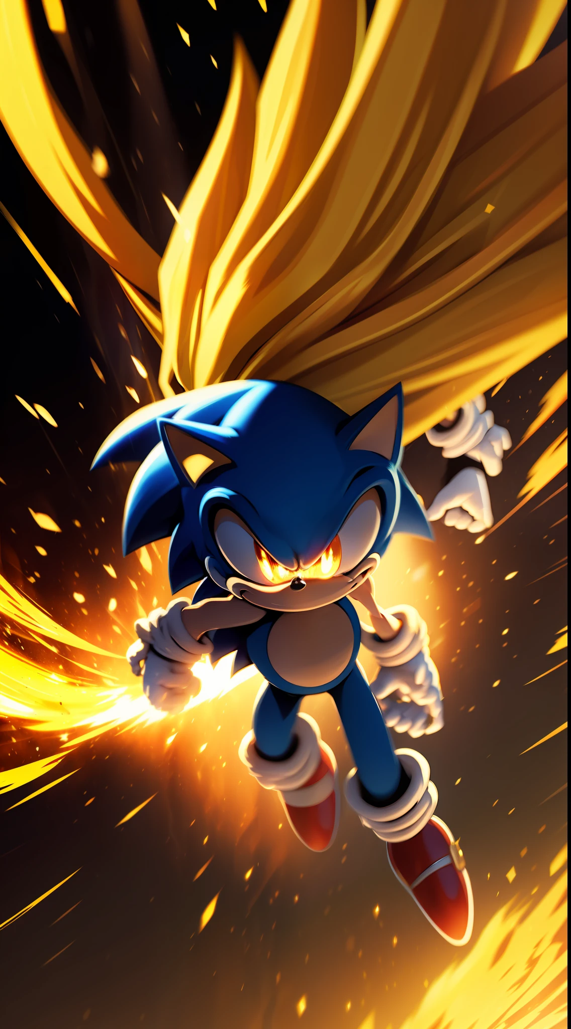 Sonic Super Sayayin Como protagonista principal, Sonic would become a legendary-level Super Saiyan. Its already incredible speed would multiply exponentially, and their attacks would be even more devastating.. Your appearance may change, having the characteristic golden hair of a Super Saiyan and a glowing aura surrounding him as he moves at unimaginable speeds.