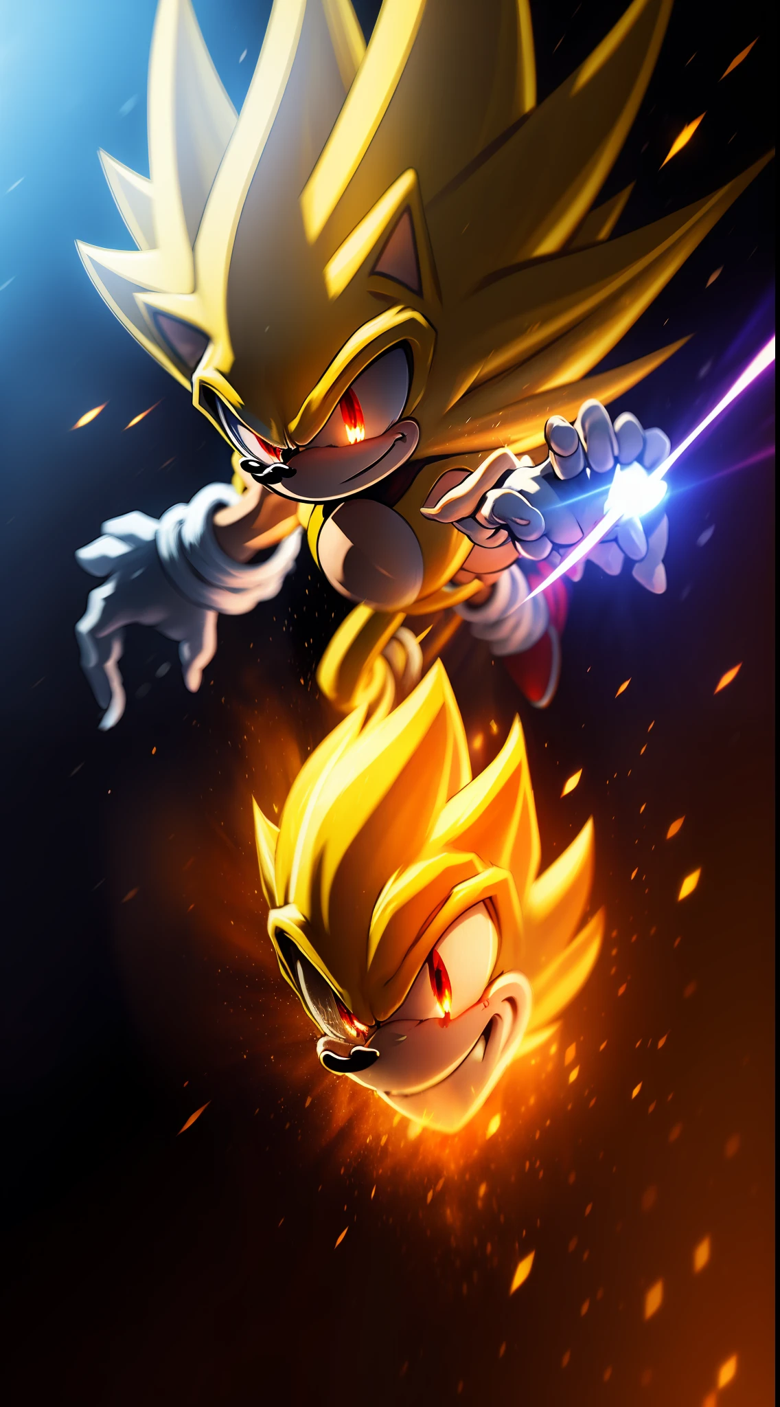 Sonic Super Sayayin Como protagonista principal, Sonic would become a legendary-level Super Saiyan. Its already incredible speed would multiply exponentially, and their attacks would be even more devastating.. Your appearance may change, having the characteristic golden hair of a Super Saiyan and a glowing aura surrounding him as he moves at unimaginable speeds.