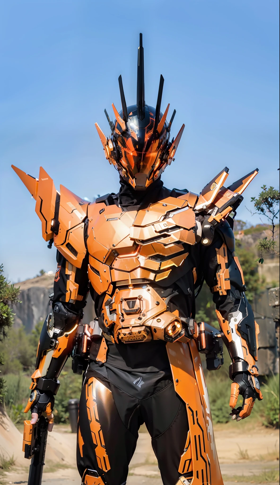 Realiy,photorealestic,Machinary,mechs,Technologie,musculous,glowing light eyes,Burly body,style of photography,Real scenery(Metallic texture 1.8)(Excess detail 2)(High resolution1.6)(4K clarity1.9)(Carbon fiber 1.5)(Metal reflection 1.5),Neon lights,obi strip(1:1)