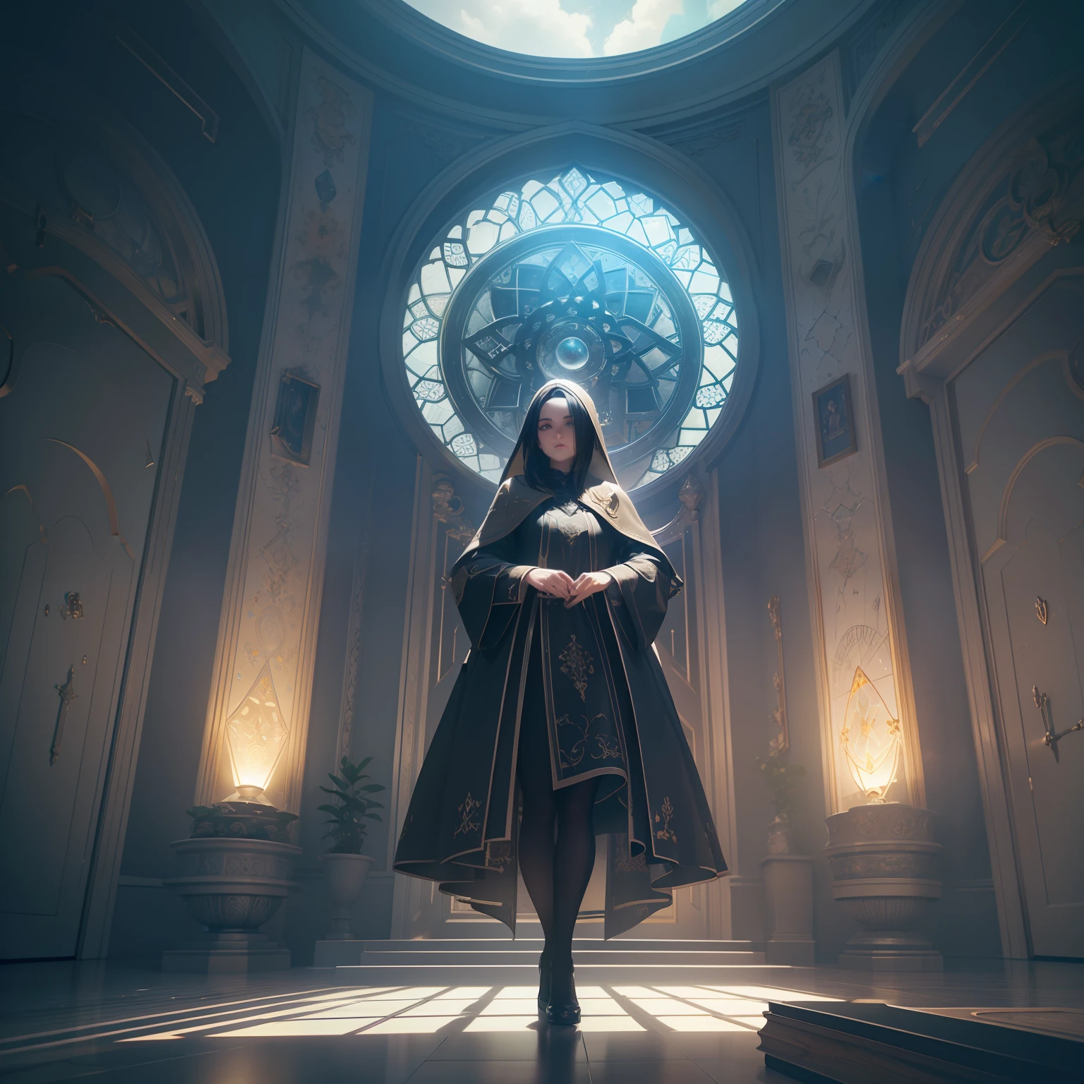 ((Best quality)), ((masterpiece)), (detailed:1.4), 3D, "The wheel of life keeps turning. May you, who are underestimated and looked down upon by others, become successful in the future. Amen." HDR (High Dynamic Range),Ray Tracing,NVIDIA RTX,Super-Resolution,Unreal 5,Subsurface scattering,PBR Texturing,Post-processing,Anisotropic Filtering,Depth-of-field,Maximum clarity and sharpness,Multi-layered textures,Albedo and Specular maps,Surface shading,Accurate simulation of light-material interaction,Perfect proportions,Octane Render,Two-tone lighting,Wide aperture,Low ISO,White balance,Rule of thirds,8K RAW,