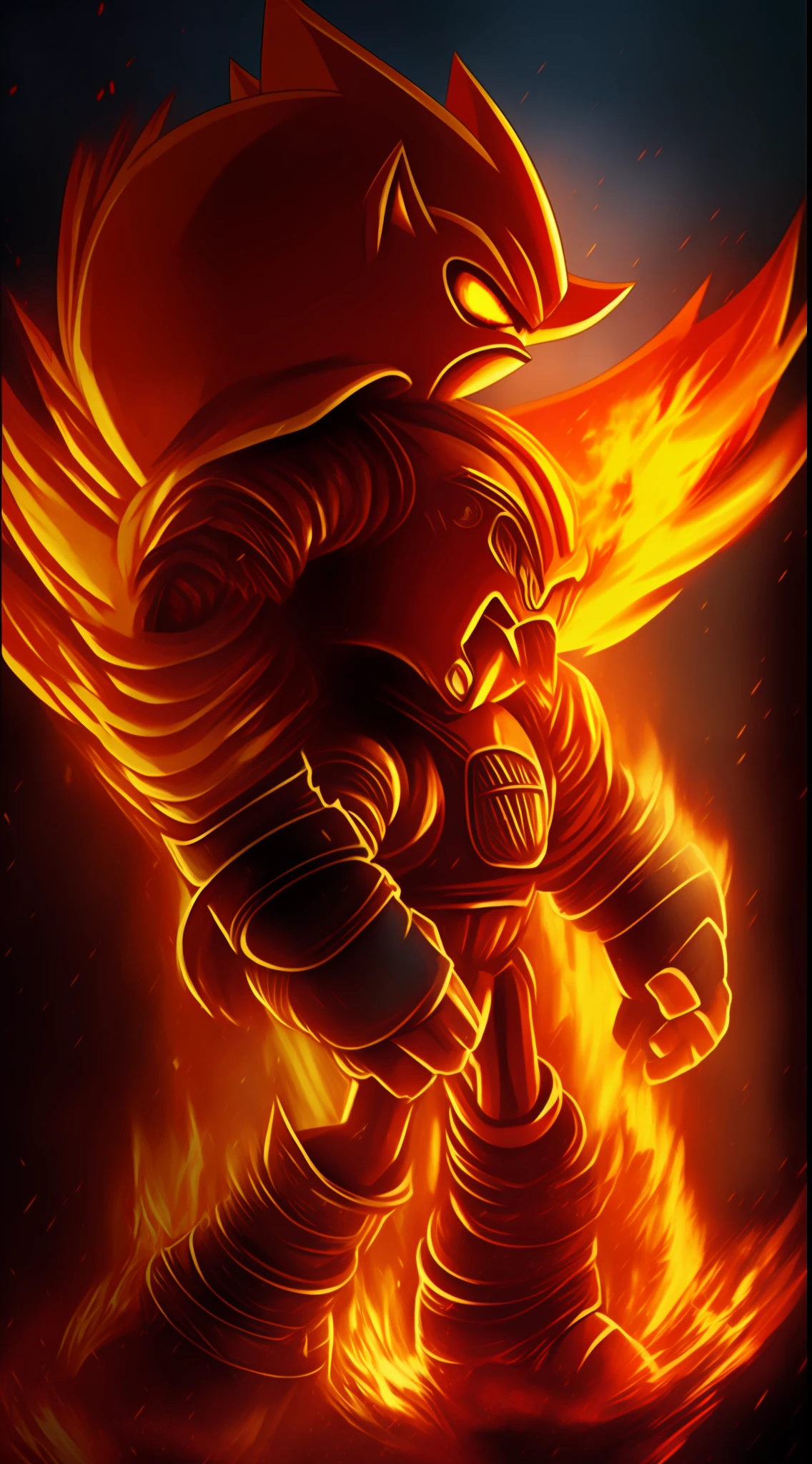 Knuckles:
Como el protector de las Esmeraldas del Caos, Knuckles would become a Super Saiyan with immense strength and astonishing stamina.. His ability to dig and climb would be improved, allowing you to explore even more remote places.