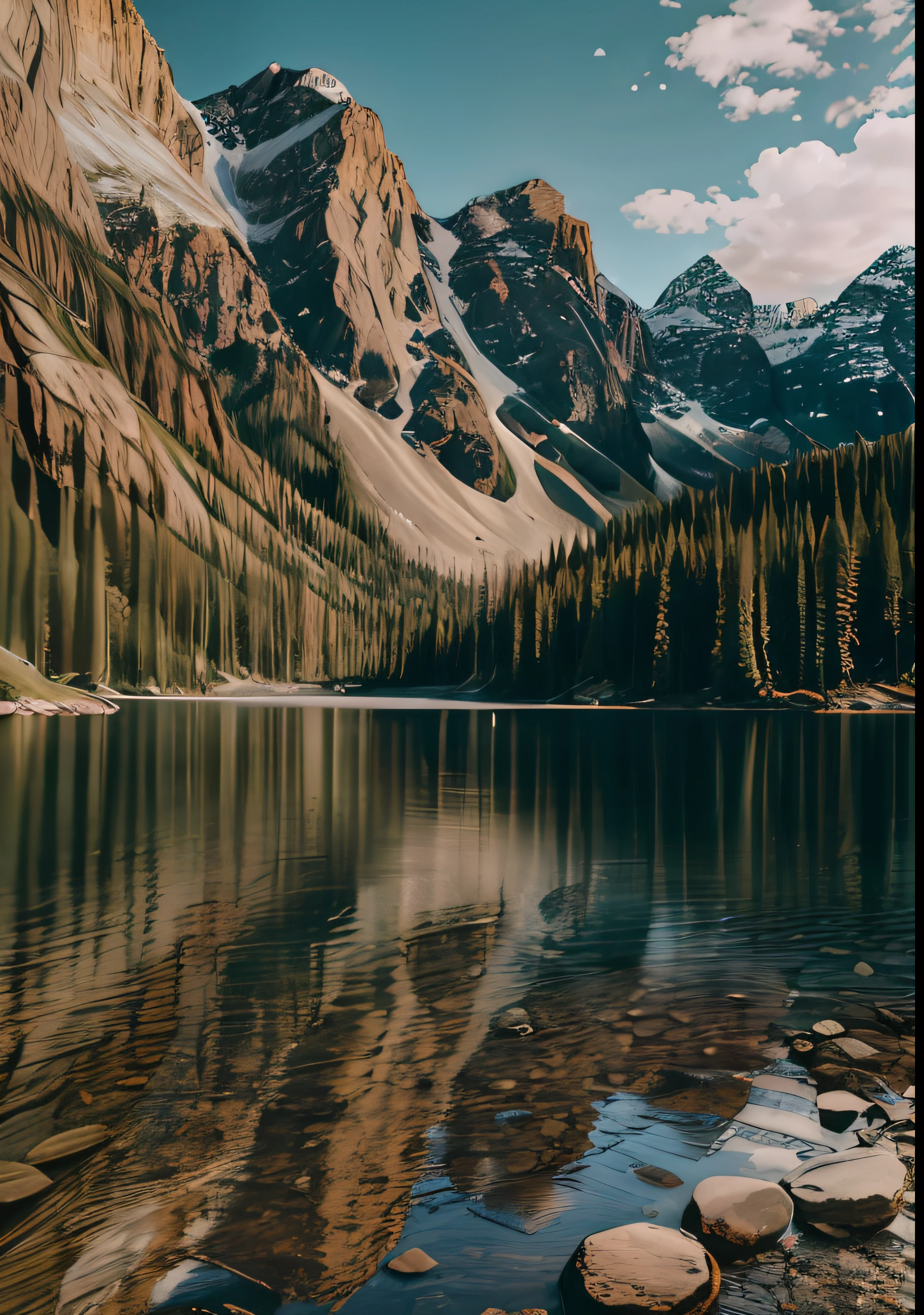 RAW photo of a landscape, small details, photorealistic, ultra-realistic photo, 8k uhd, dslr, soft lighting, high quality, film grain, Fujifilm XT3, (masterpiece)
