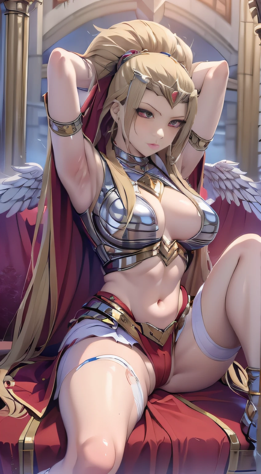 Super Theological College--Angel Hiko,One girl,full bodyesbian, torn cloth, Spread legs, hand behind head, Underarms, 浴室, Frozen,Long hair,Heart-shaped pupils, Torn clothes, torn legwear, 裸露的女生,upper legs,Pathetic, cum on bodyl