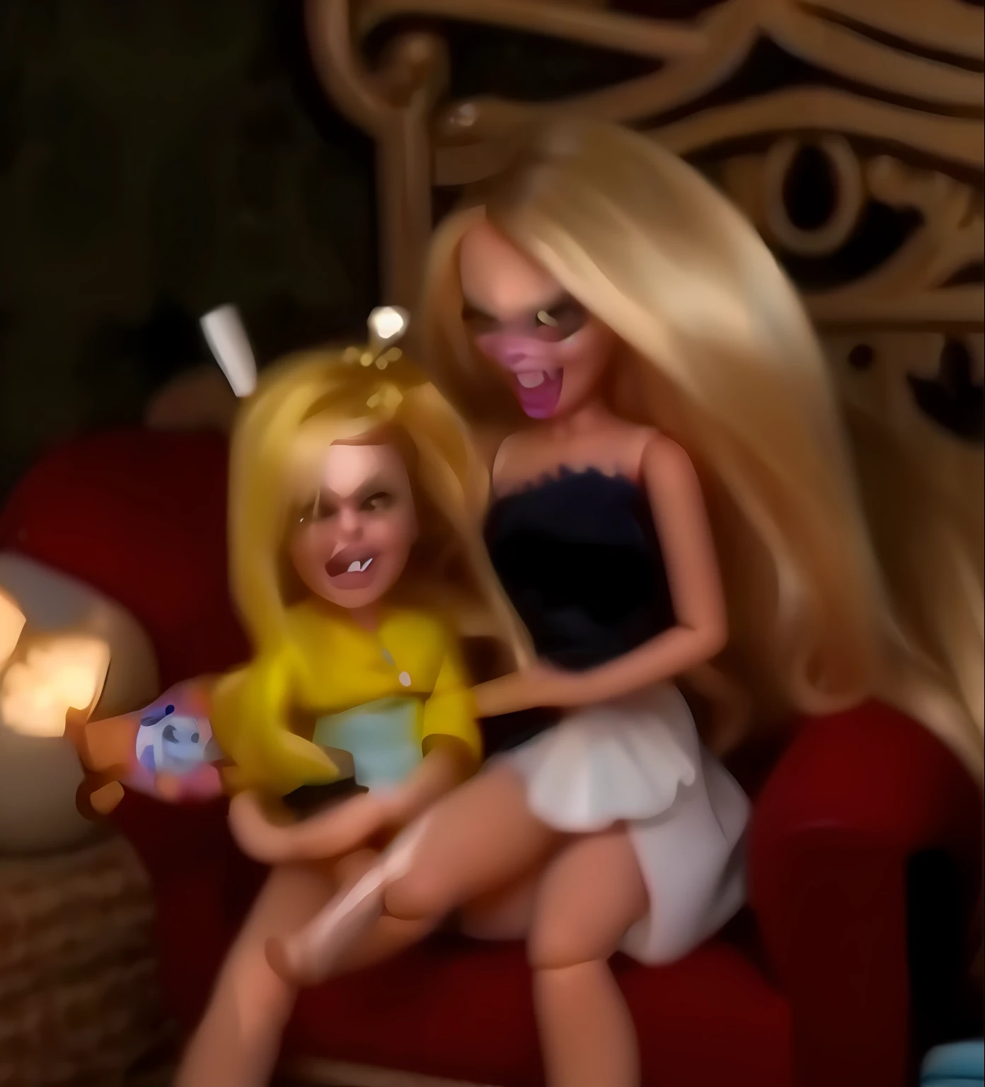 Dolls with a scary face