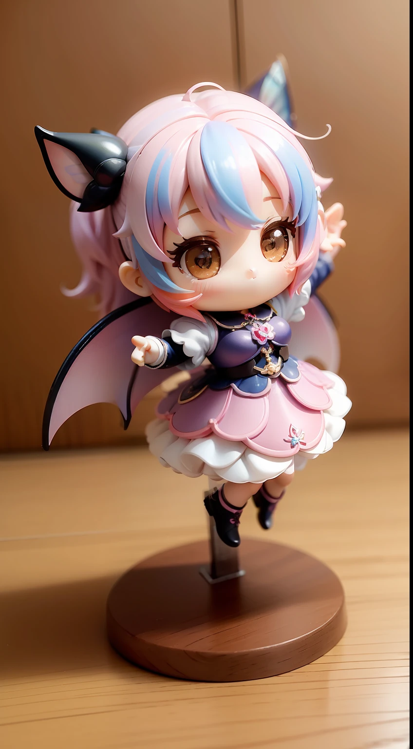 a beauty girl、Soio、super precision、accuracy、nendoroid、Chibi、Multicolored hair color、kawaii、Fantasia、faerie、Flying