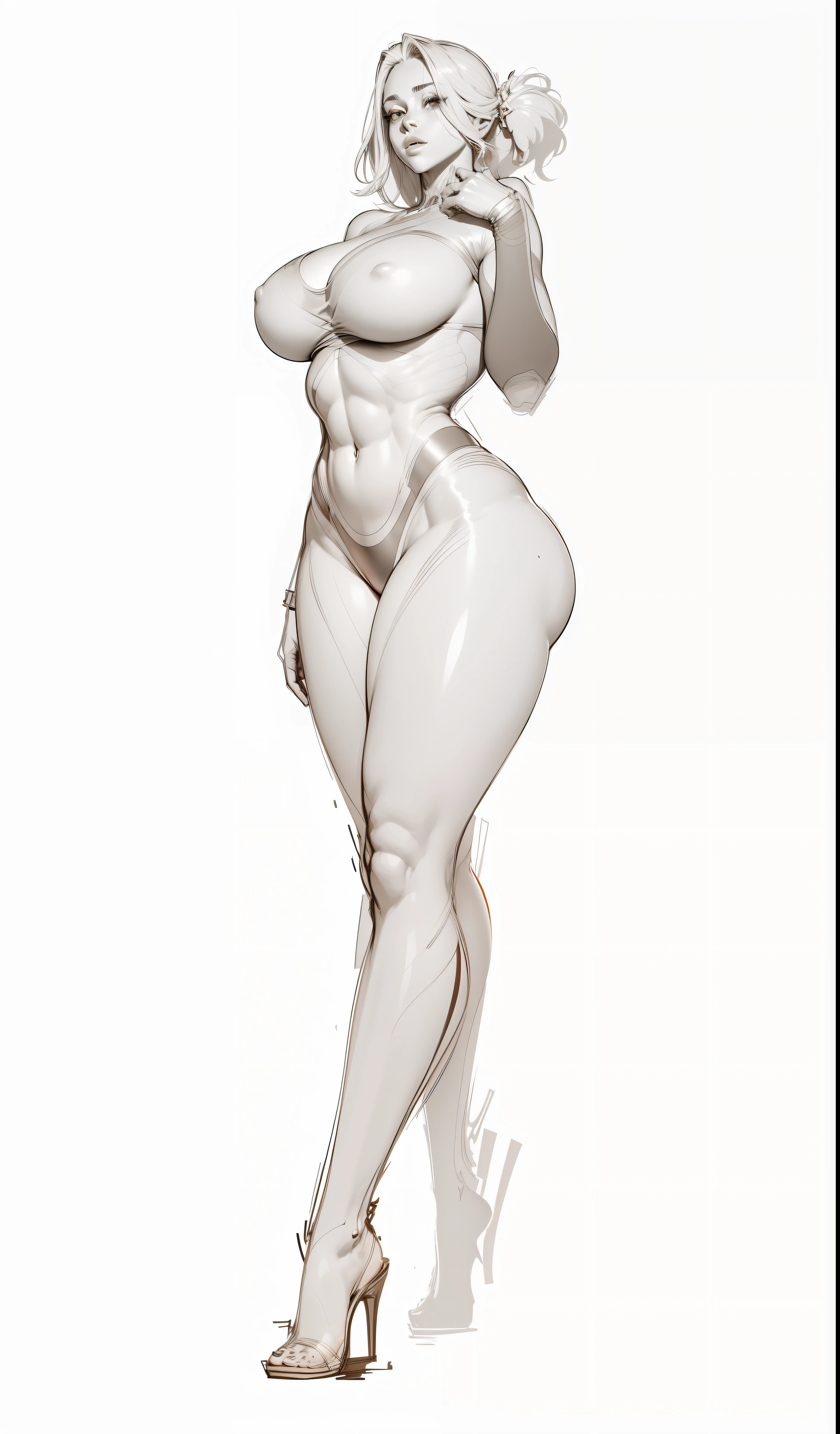 detailed full body concept, Detailed body, Realistic SFW proportions, realistic shaded perfect body, full body concept, Thick smooth thighs , character is in her natural pose, The whole body is very detailed, beautiful female , Perfectly shaded body, Complete body information