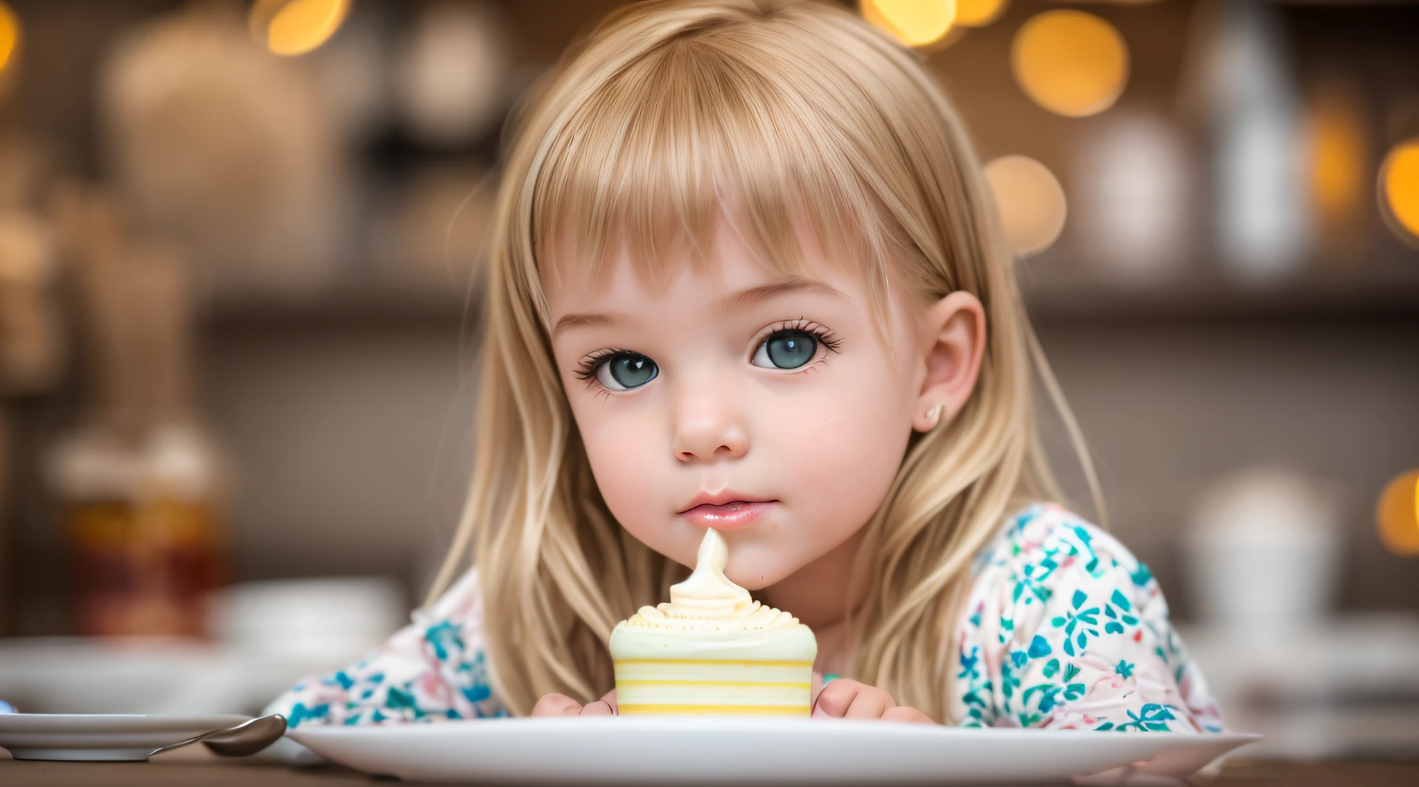 Blonde girl , Foto RAW, uma foto retrato de Foodporn profissional sorvete de creme de leite de baunilha 8k uhd, DSLR, soft-lighting, alta qualidade, grain of film, Fujifilm XT3