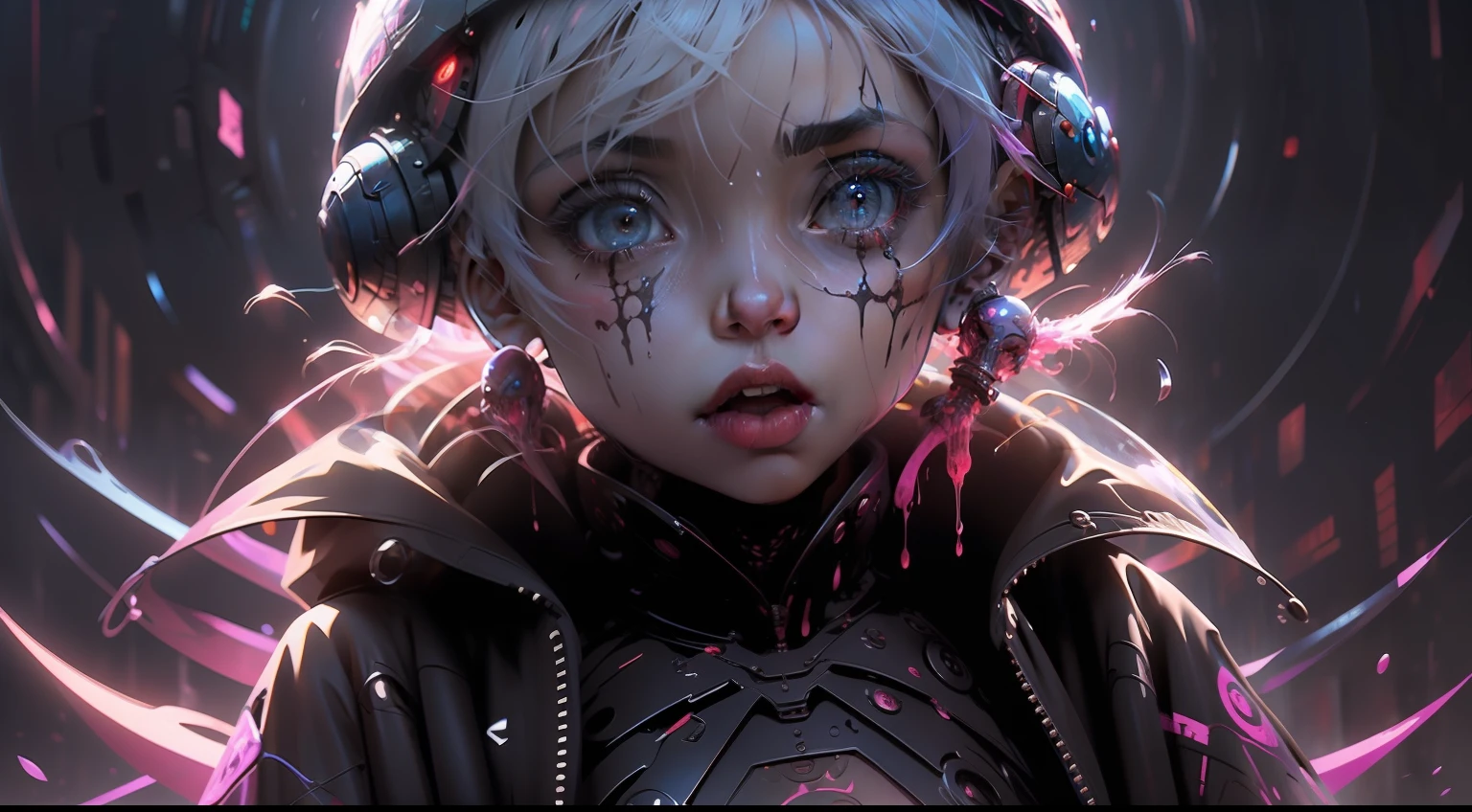 "Unique alien race,The mind has its own world",Stick out your tongue,and there is blood on the corners of your mouth