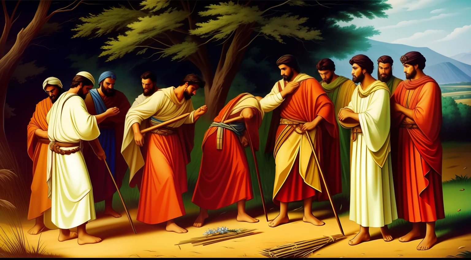 No sonho, eles estavam amarrando feixes de trigo no campo, and the bundles of her brothers bowed before his. This dream provoked even more envy and hostility on the part of Joseph's brothers, que o viam como arrogante e orgulhoso.