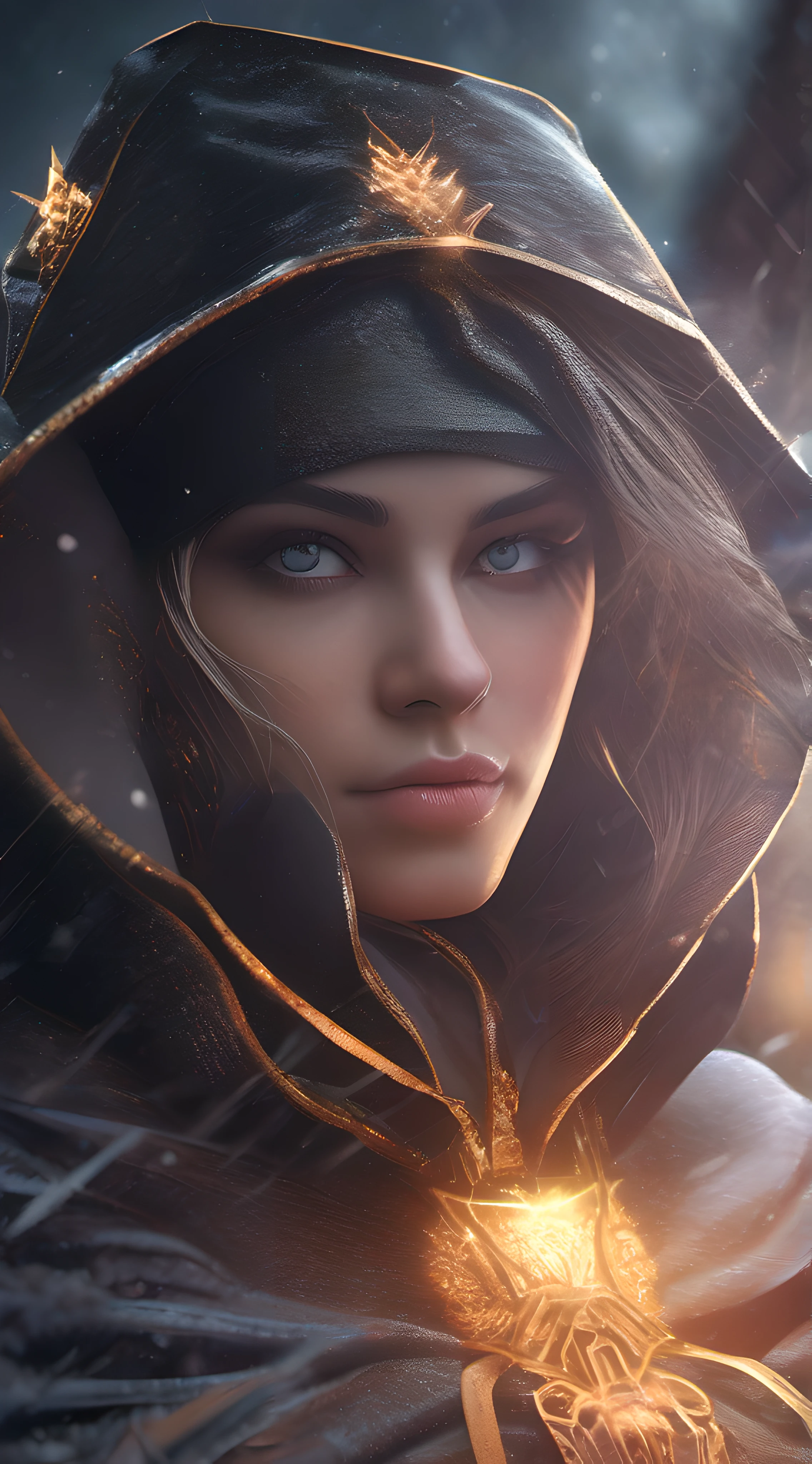 (skin dentation:1.5), Realistic, Photorealistic, (masterpiece:1.5), concept art, intricate details, highly detailed, photorealistic, octane render, 8k, unreal engine, dynamic pose, electricity, swirling fire, radiating power, sparks, smoke, magic, ((dramatic)), epic, battlefield, depth of field, bokeh, 4k, gothic, ember, particles, best quality, high-res, (realistic face:1.1), (hyperrealistic:1.1), ((full_body)), perfect eyes,(shiny skin:1.2), (((hairstyle))), (((perfect hands))), (extremely detailed background), ((dynamic background)), ((lightning)), (light rays), ((1girl)), wearing cloak, (((flowing cloak))), ((detailed eyes, high quality eyes, high quality face)), (extremely intricate robes, magical robes), short hair, casting lightning,