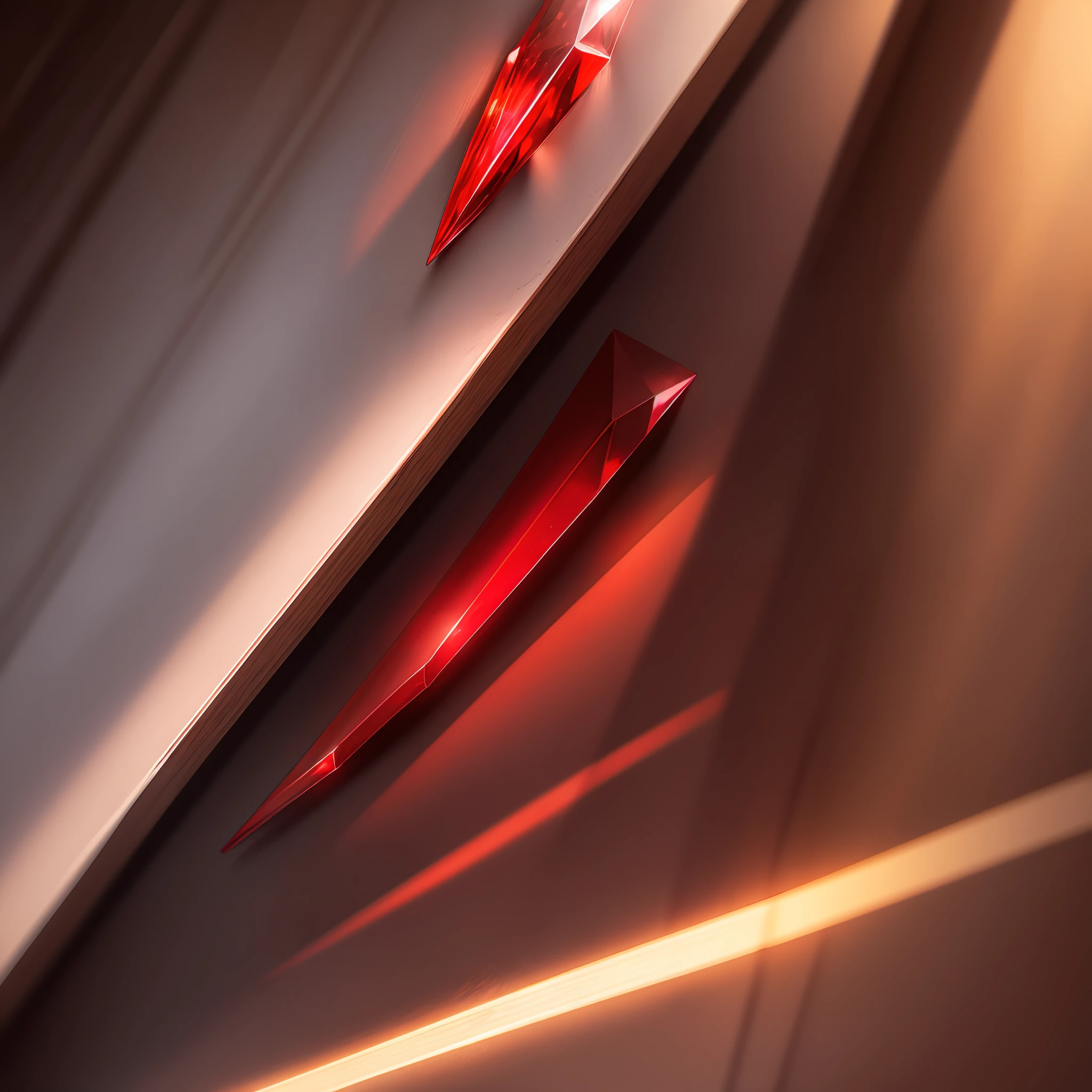 Red crystal,Ray traching,light reflections,a realistic style --auto