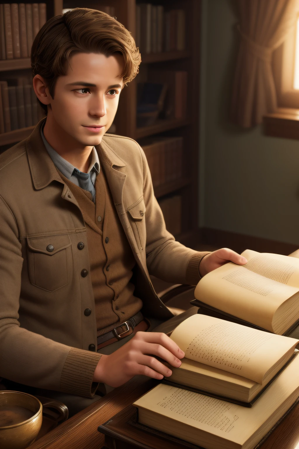 Lucas finds clues in old books and research that lead him to believe he can find the cure for cancer.