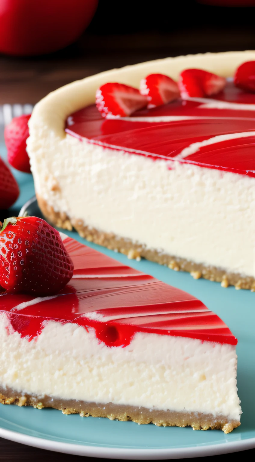 Many people smiling and celebrating the international cheesecake day