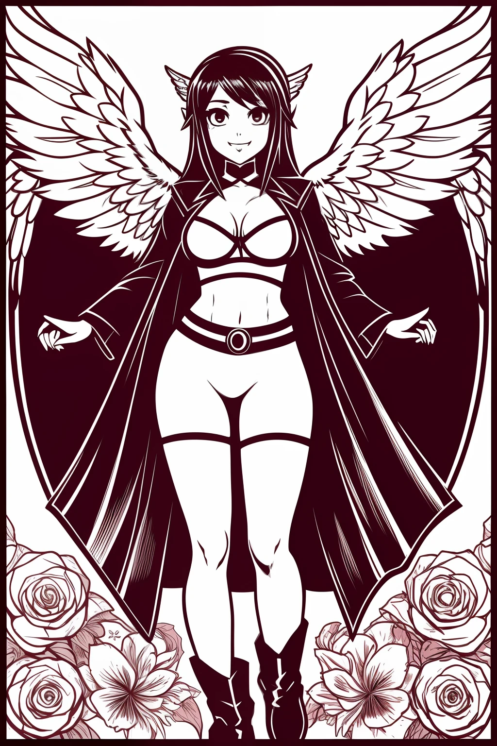 Rubber hose style angel