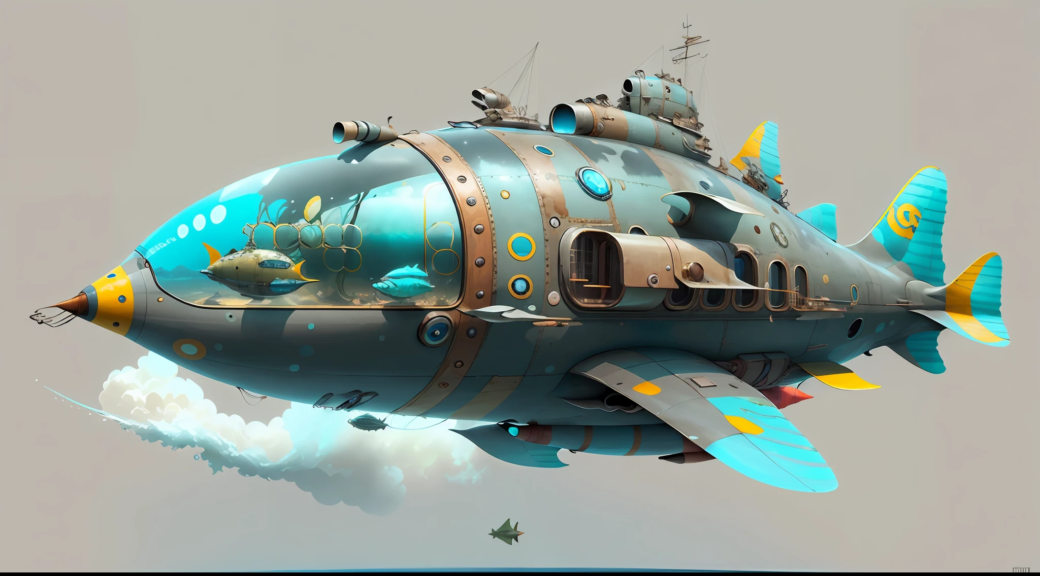 concept art  kCuteT4nk stealthy   submarine