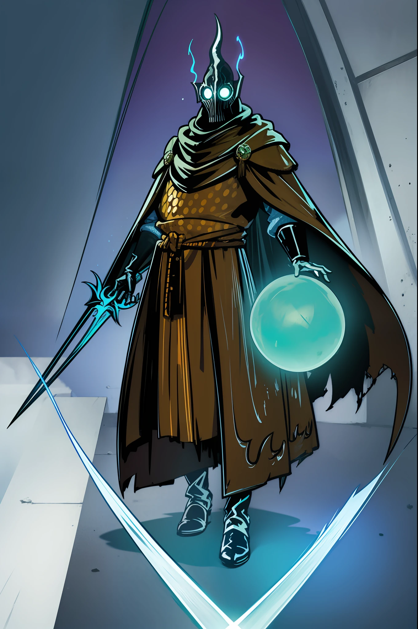 DARK SOULS VIDEOJUEGO FINAL BOSS,neon color de fondo,espadas,energia,fuego,ataques