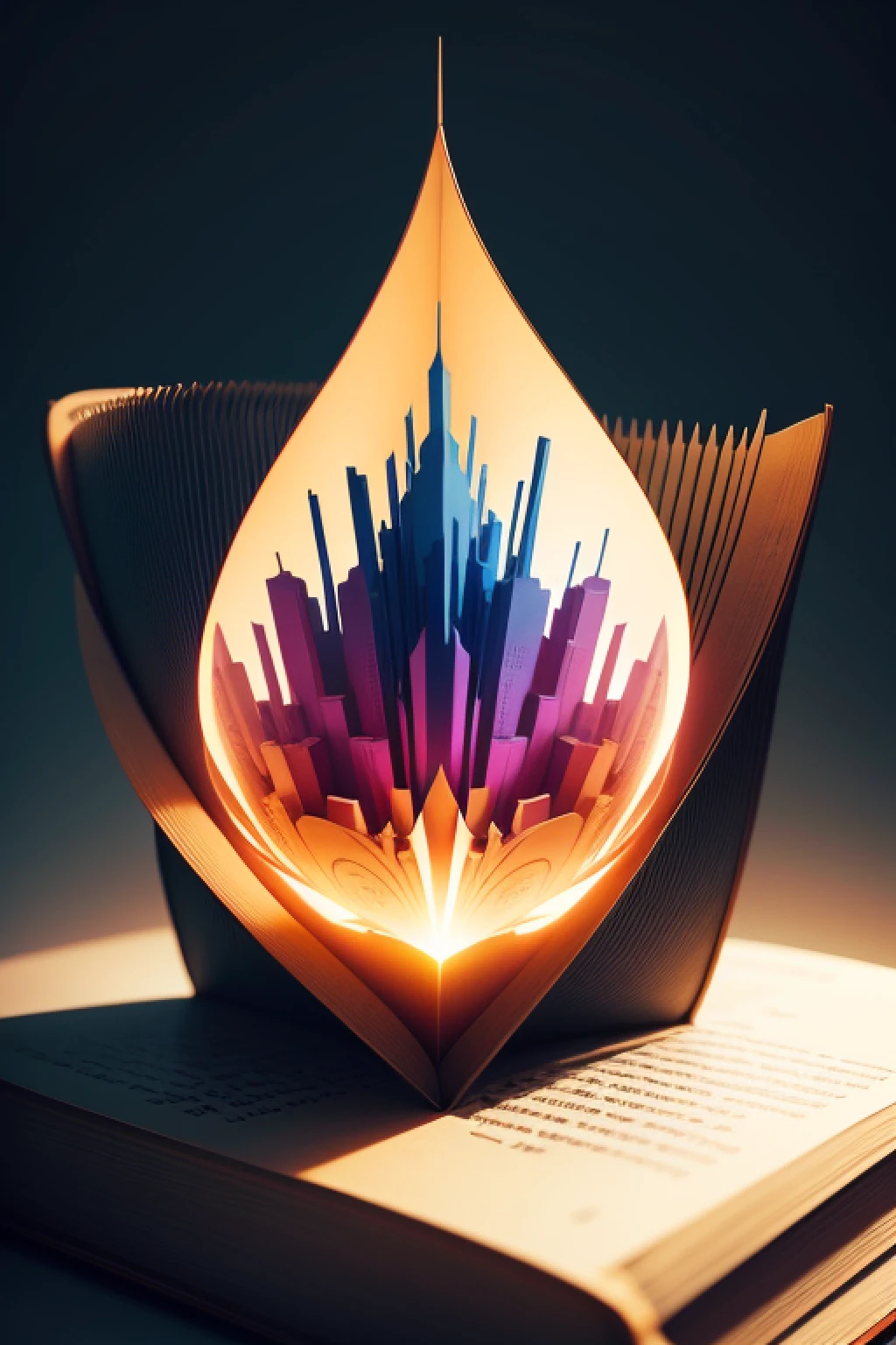 Create an abstract version of this book cover
