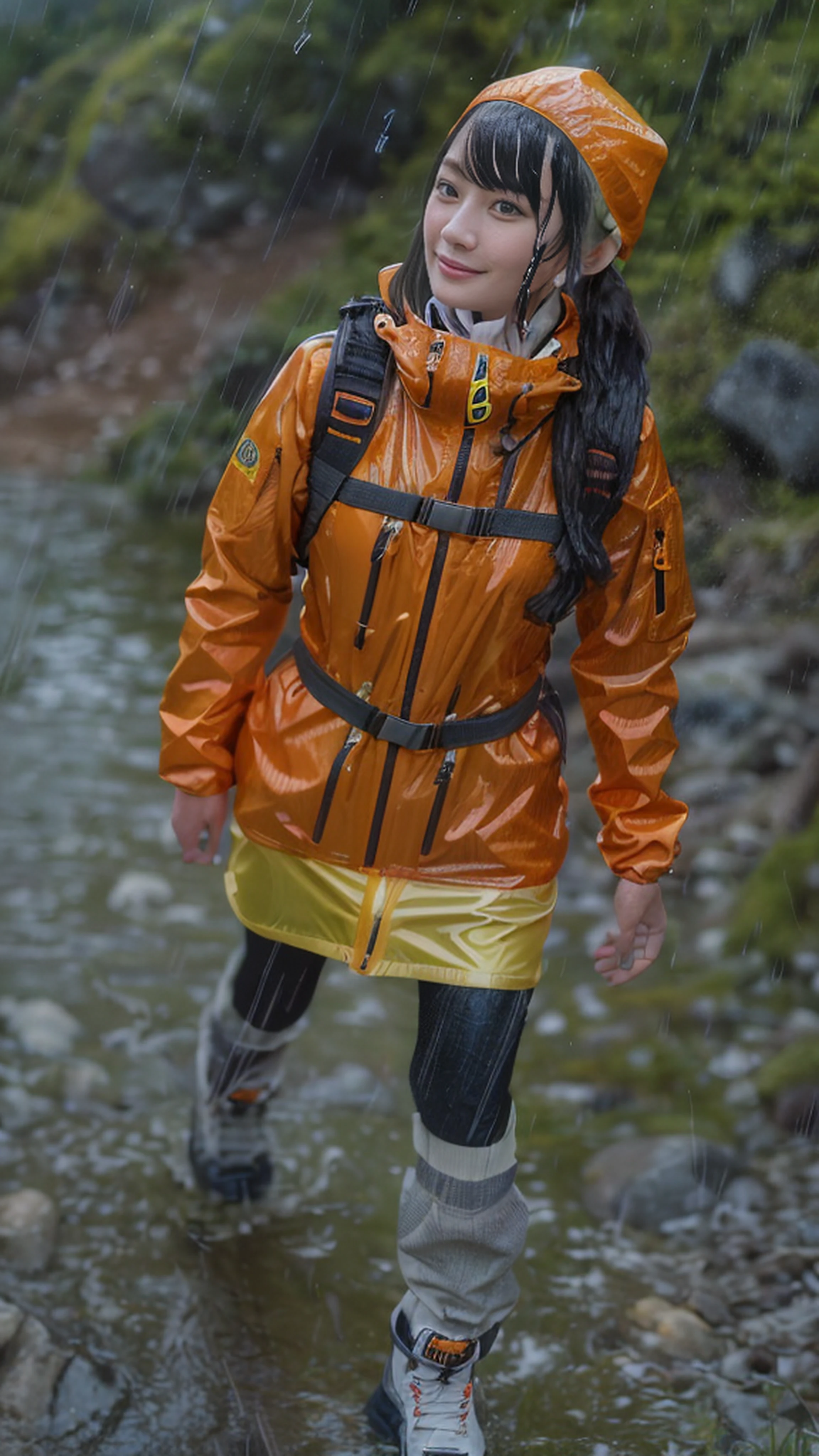 (top-quality, RAW images, realphoto, 16k picture quality, ​masterpiece), ((Black bangs that get wet and stick to the face, Hair covered in liquid:1.4)),