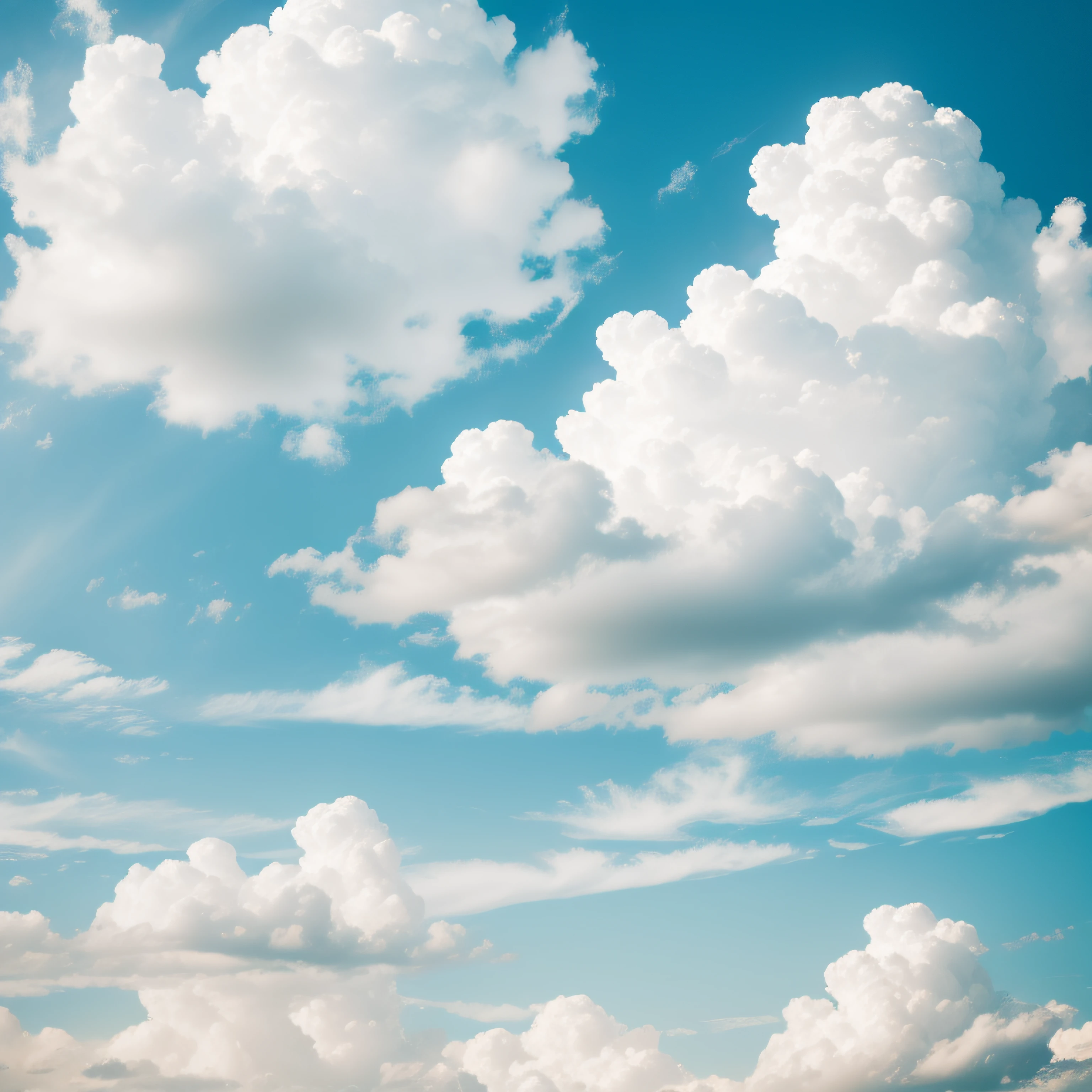 Epic sky with artistic white clouds in the morning of the day, pocas nubes