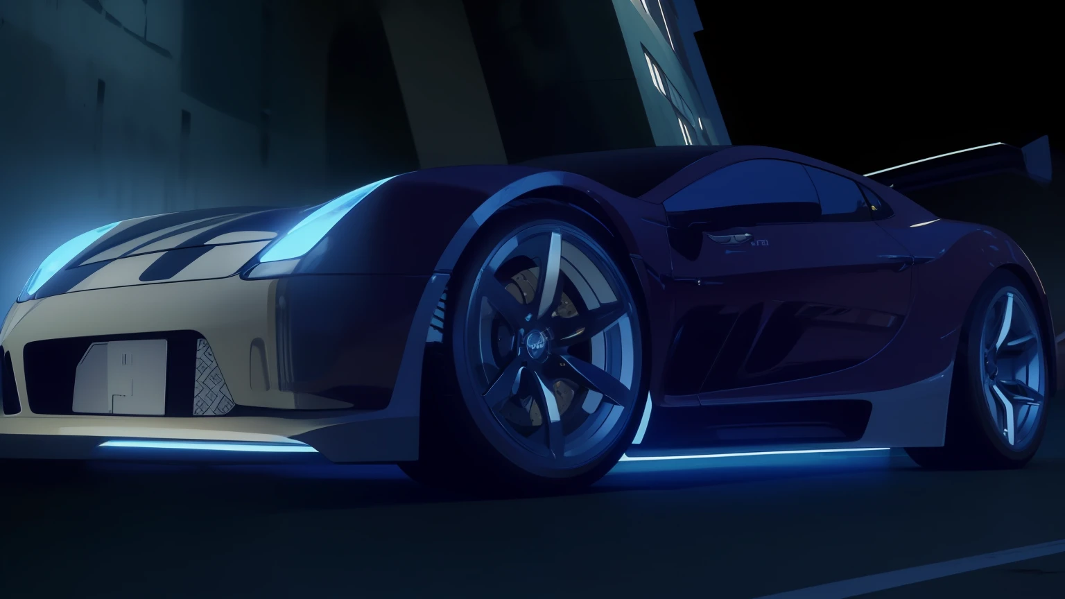 ((obra-prima, melhor qualidade)), 8k, estilo de arquitetura moderna, foto hiper detalhada, badass car
