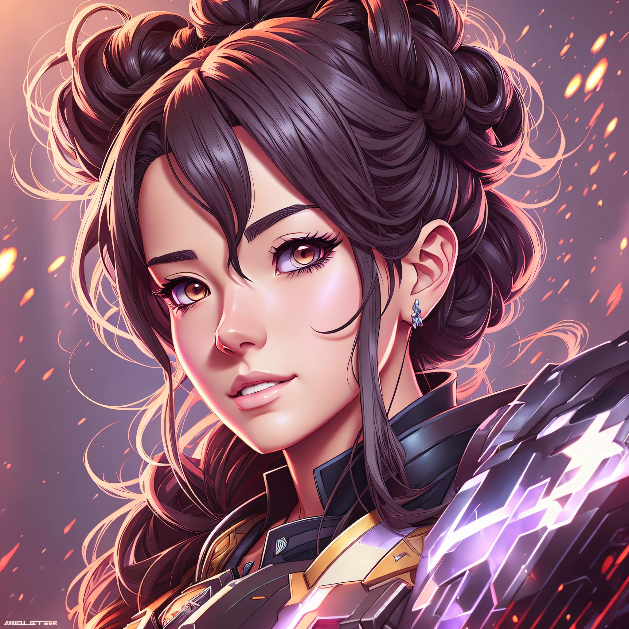 Belle the Beast Princess in apex legends as an anime character digital illustration portrait design by Ross Tran, artgerm detailed, soft lighting