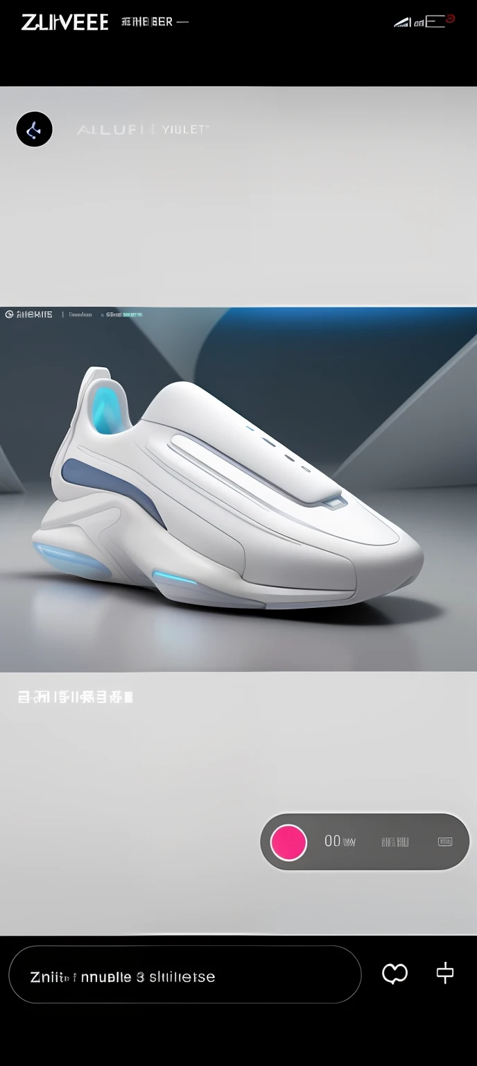 a close up of a pair of white shoes on a white surface, futuristic sneakers, inflatable future shoes, futuristic balenciaga sneakers, triple white colorway, sneaker design, zaha hadid octane highly render, inspired by Zha Shibiao, all white render, in style of zaha hadid, yzy, 3 d render of jerma 9 8 5