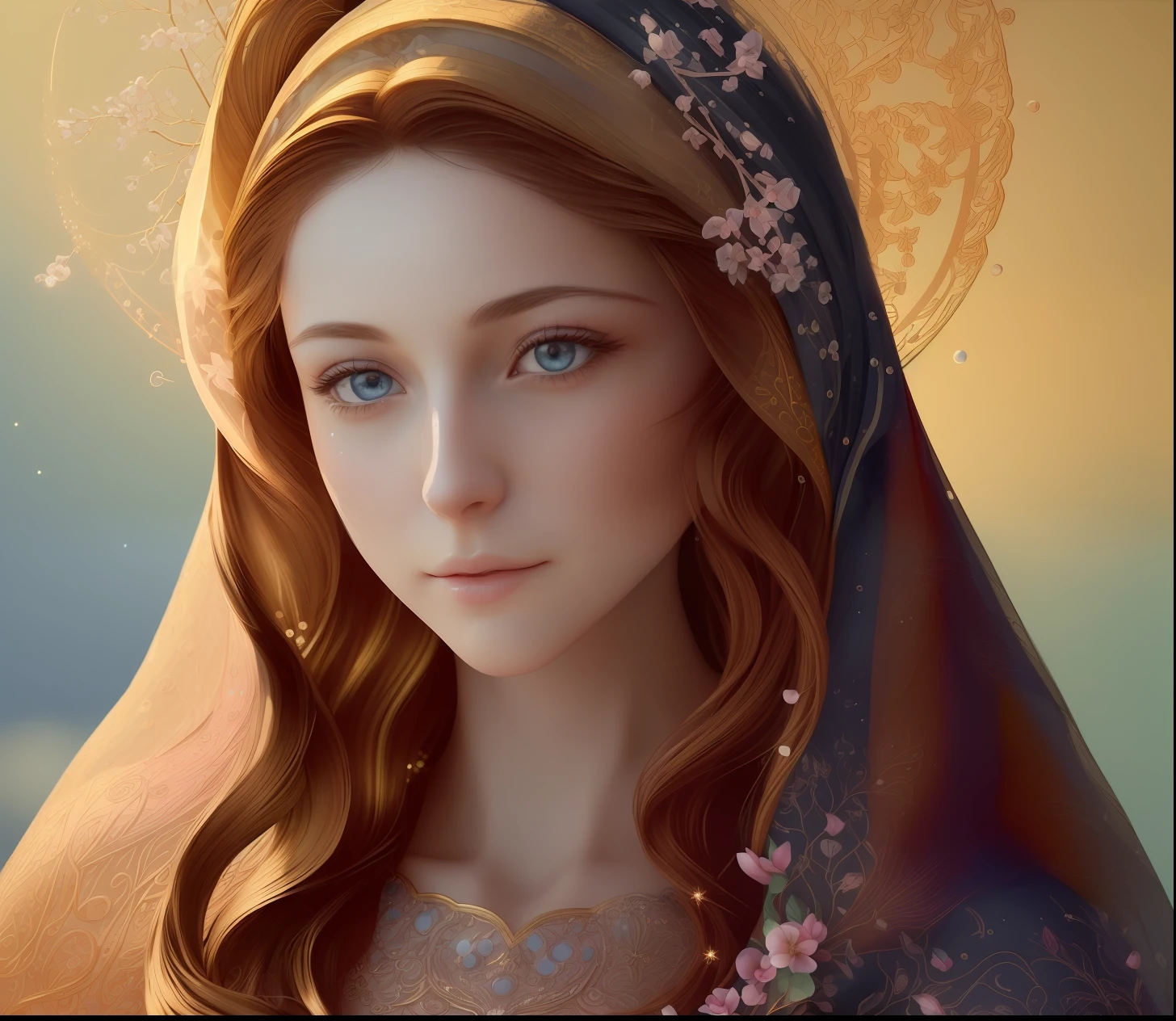 Masterpiece, (Best quality: 1.2), (Super fine: 1.2), Illustration, (Extremely delicate and beautiful: 1.2), Film angle, Floating, (Beautiful detail eye: 1.1), (Detail Light: 1.1), Film lights, Delicate sky, Blue eyes, (High ponytail: 1.1), Layer, Bright eyes, (Moon: 1. 2), (Moonlight: 1.1), Starry sky, (Light particles: 1.1) drawing, blossom. (masterpiece), (best quality), (photorealistic:1.3), 8k, detailed skin texture, detailed cloth texture, beautiful detailed face, intricate details, ultra detailed (full-length body:1.2)