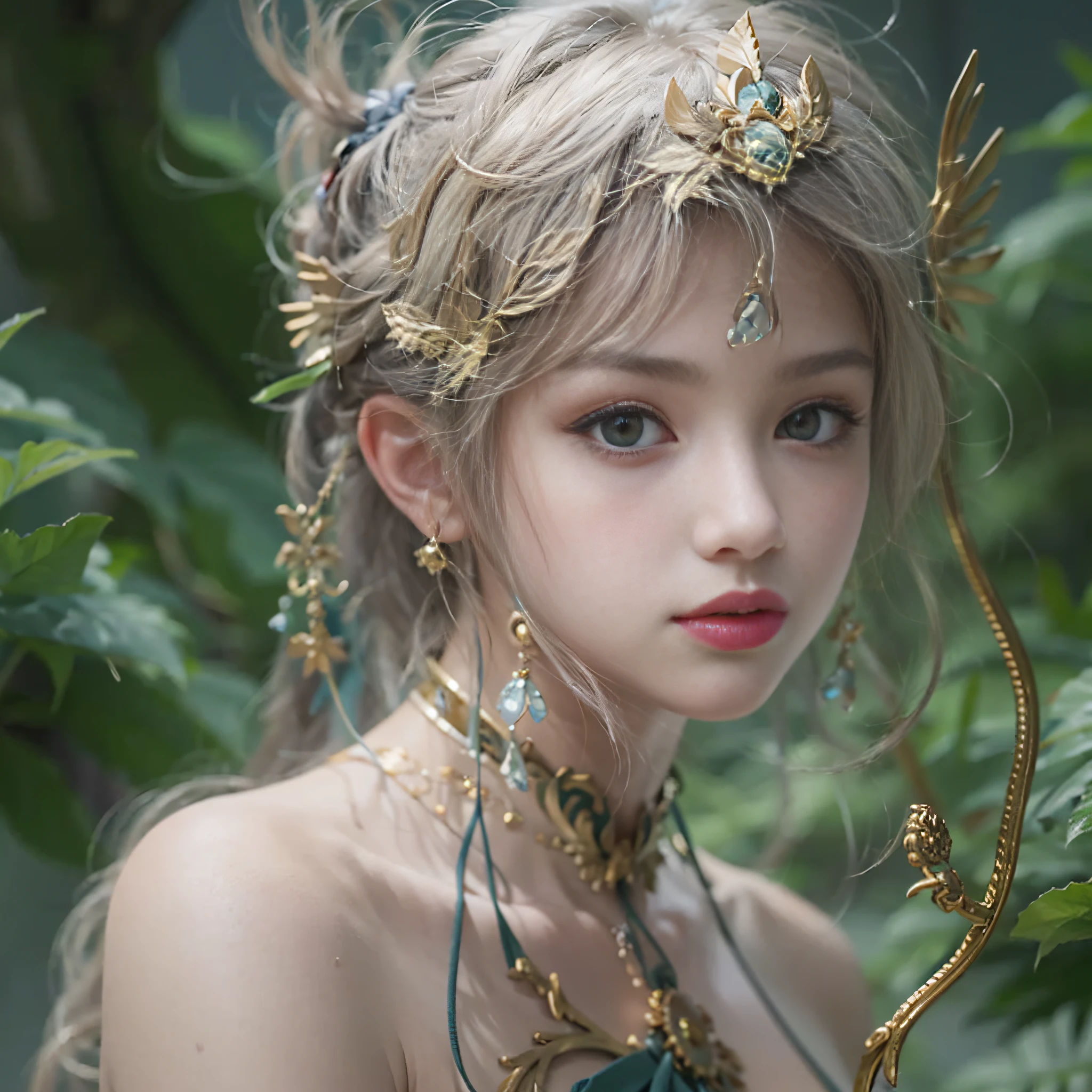 ((masterpiece)、(top-quality)、(reallistic))、beautiful a girl、Bondage style、ratex、Fantastic mythological landscape