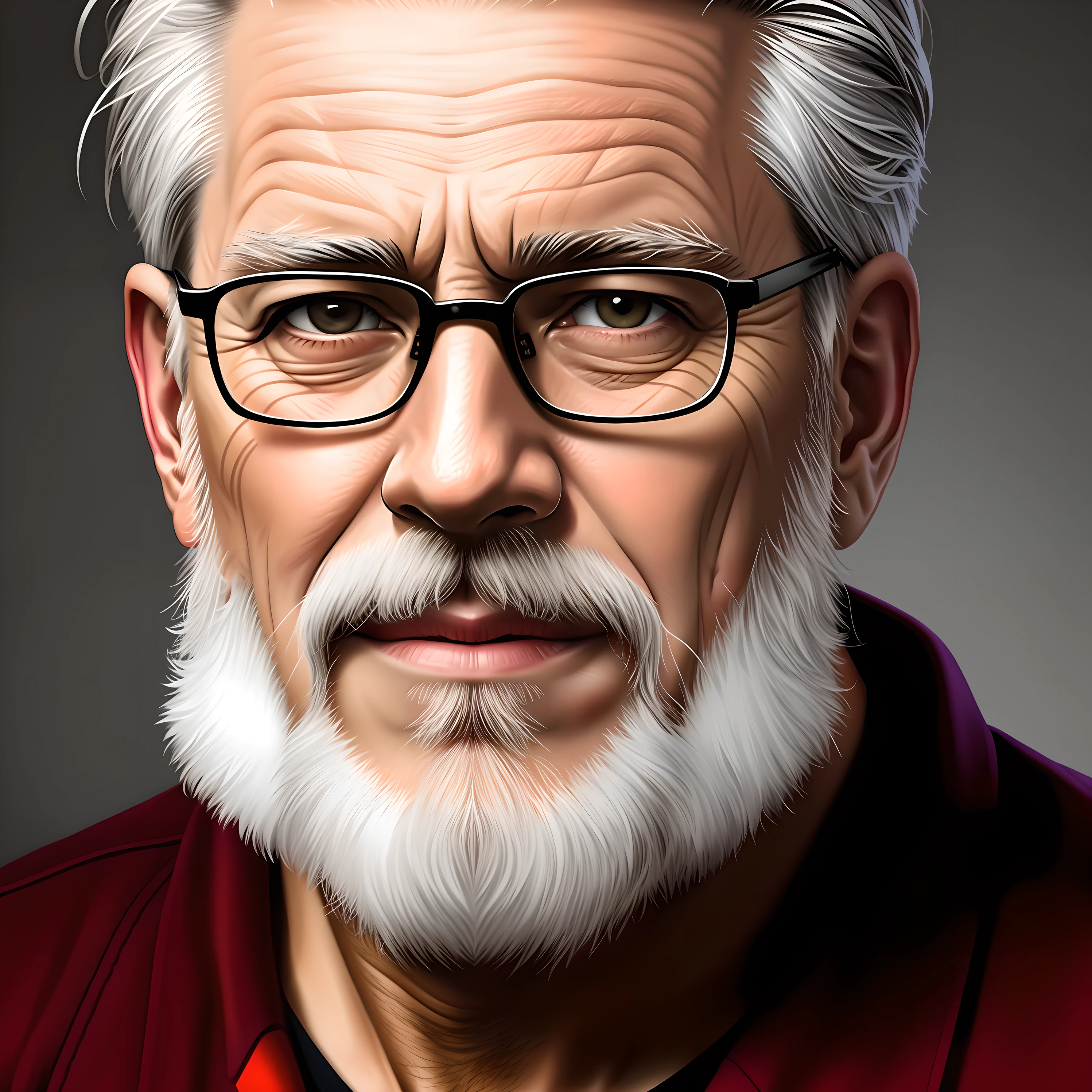 epic realistic, high-quality artwork of a oldman
