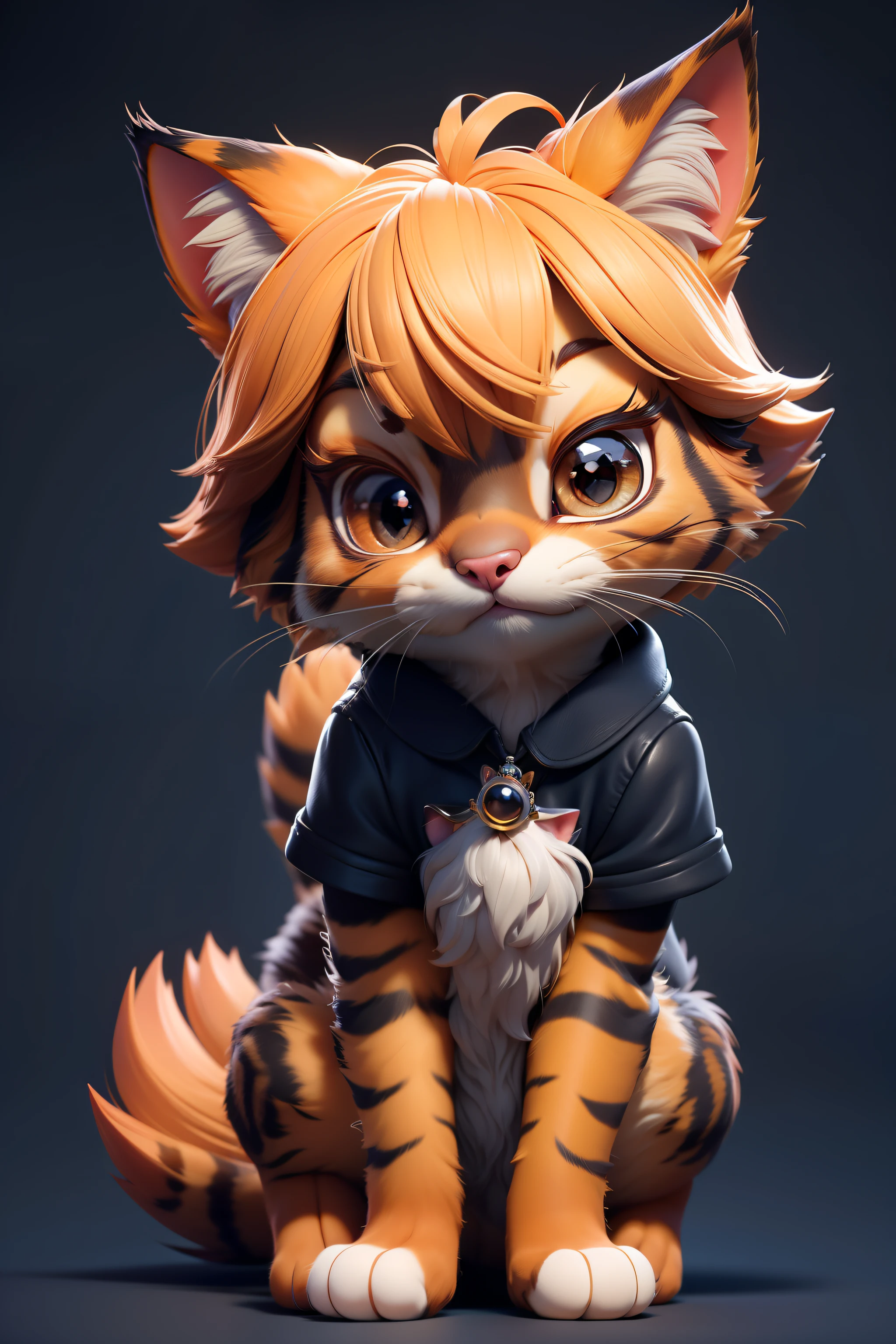1 cat, little, animal Zootopia,furry skin,3d cg style,(masterpiece, top quality, best quality,high quality,best quality, in monochromatic light), furry