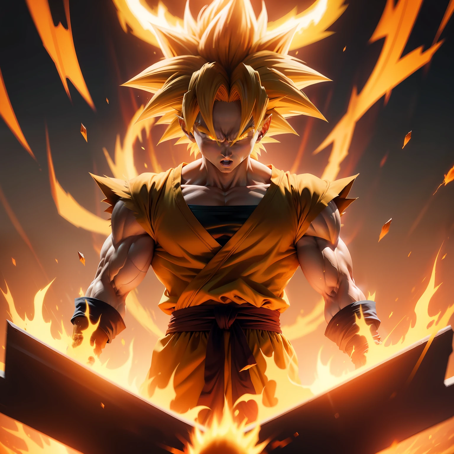 Super Saiyan Sun Goku Blank God Form