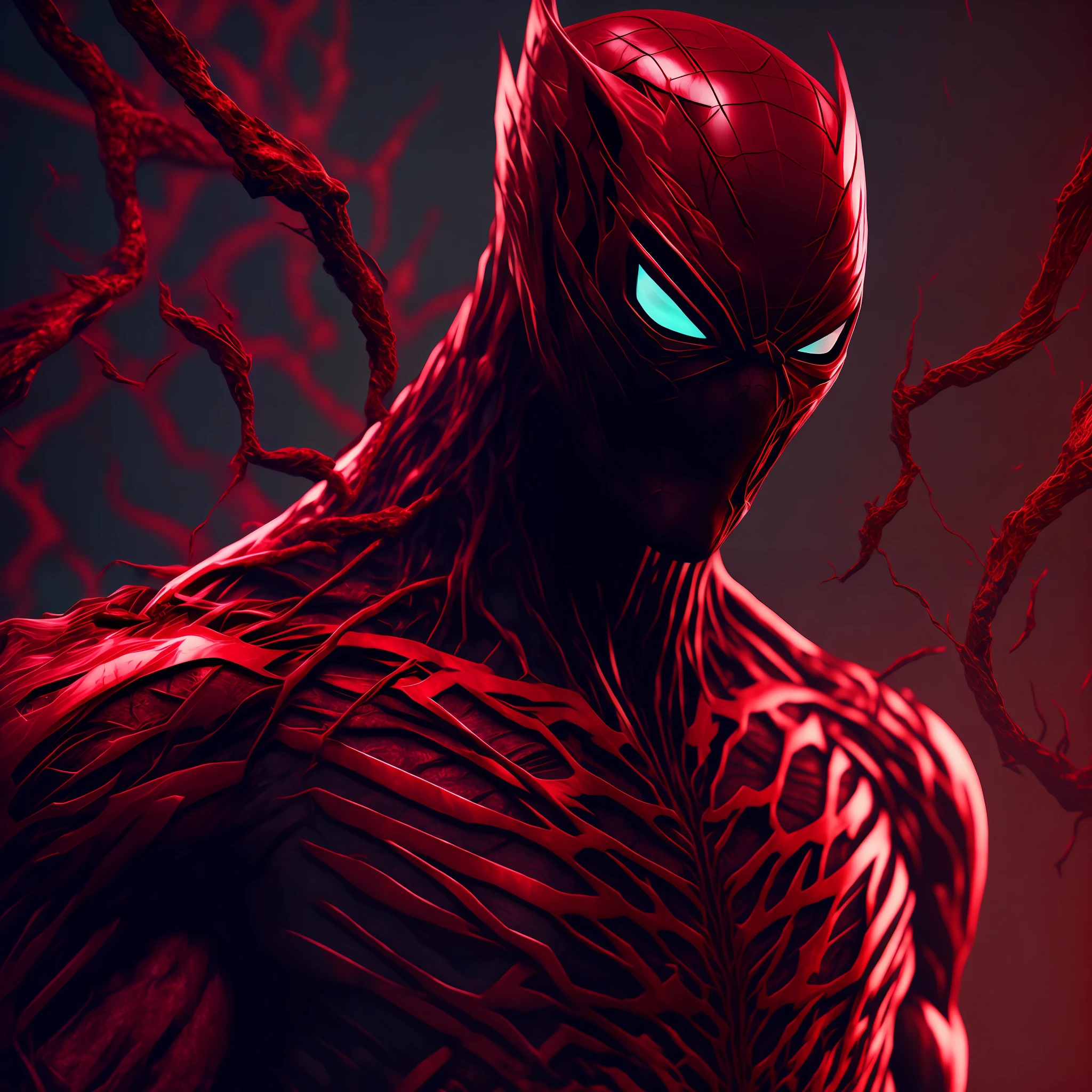 Carnage (Marvel),  cyberpunk, 8K.