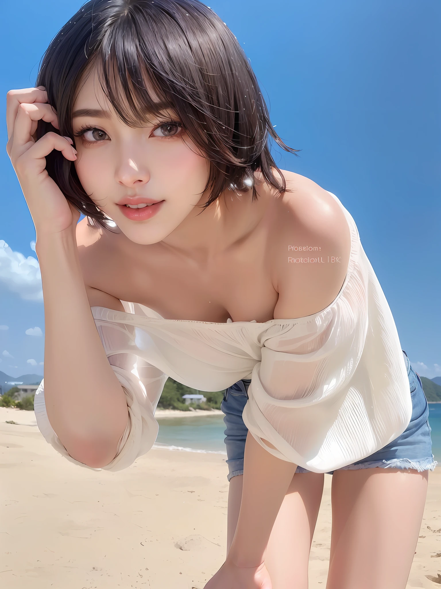 (8k, RAW photo, photorealistic: 1.25), (lip gloss, eyelashes, shiny face, shiny skin, best quality, ultra-high resolution, depth of field, chromatic aberration, caustics, wide range of lighting, Natural shading, Kpop idol) looking at the viewer with a calm and goddess-like happiness,