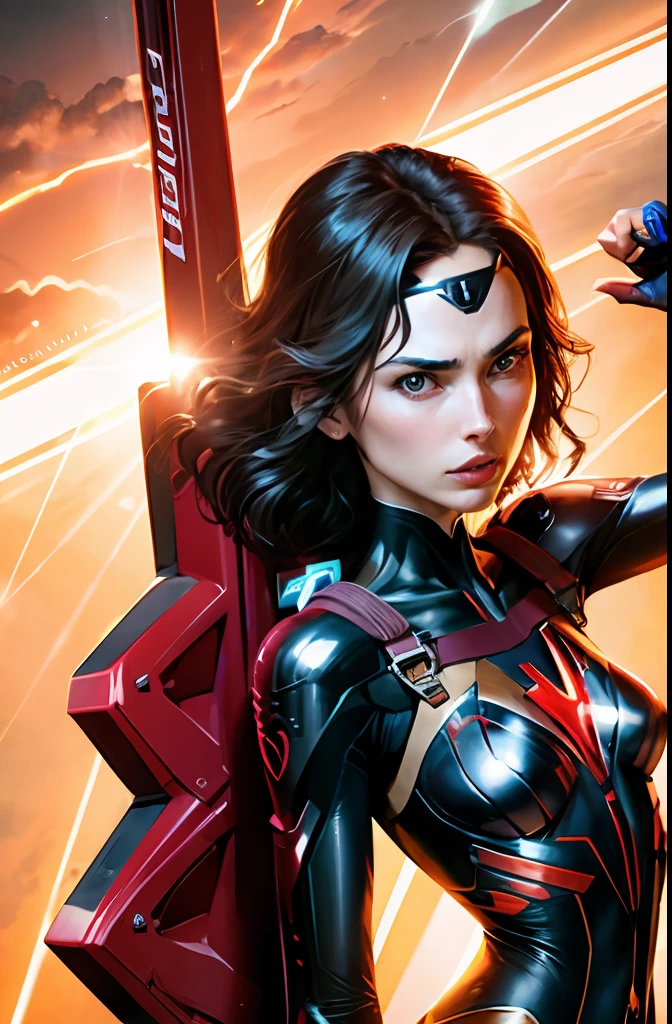 gal gadot com plug suit evangelion --auto